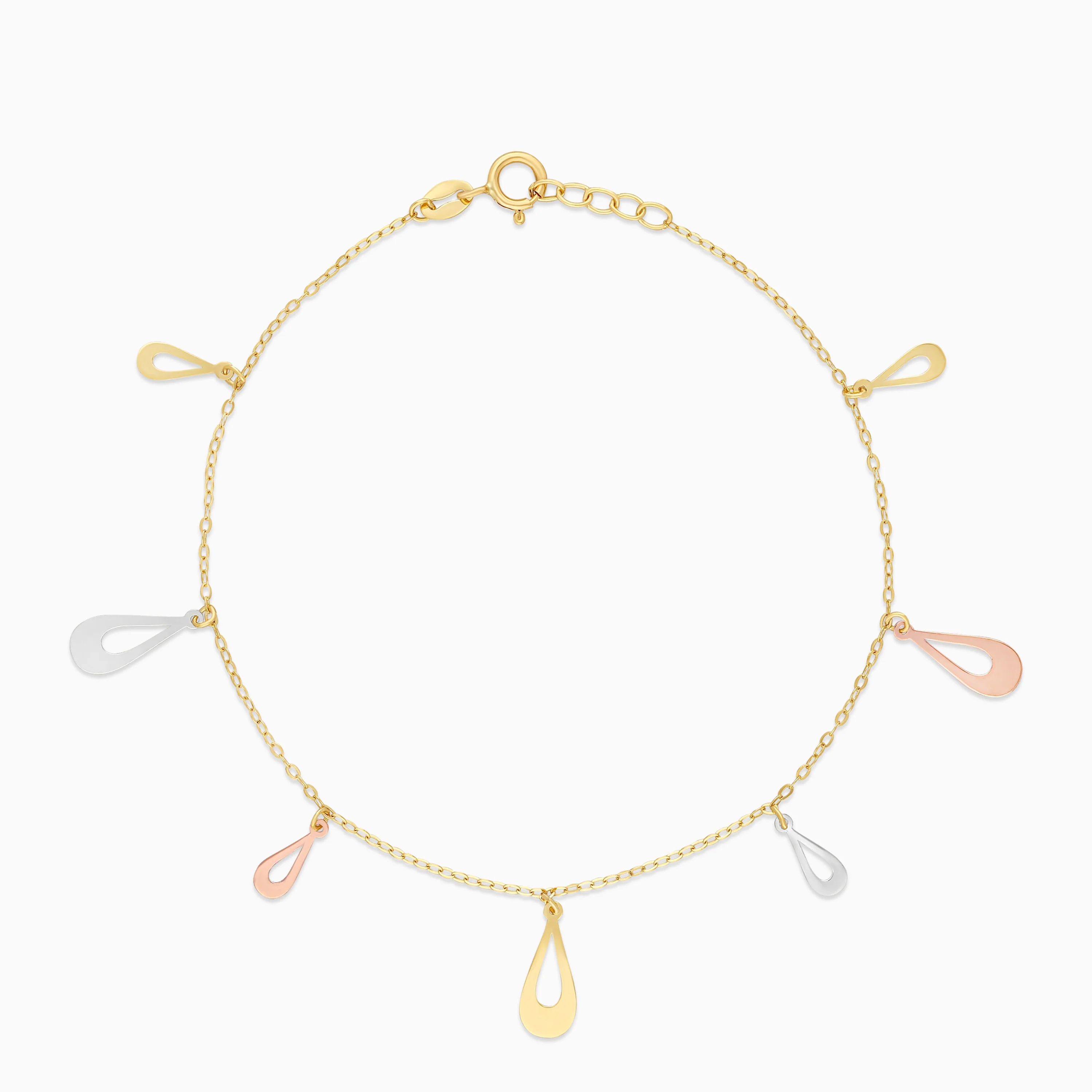 18K Multi-colour Dangling Bracelet - Image 2