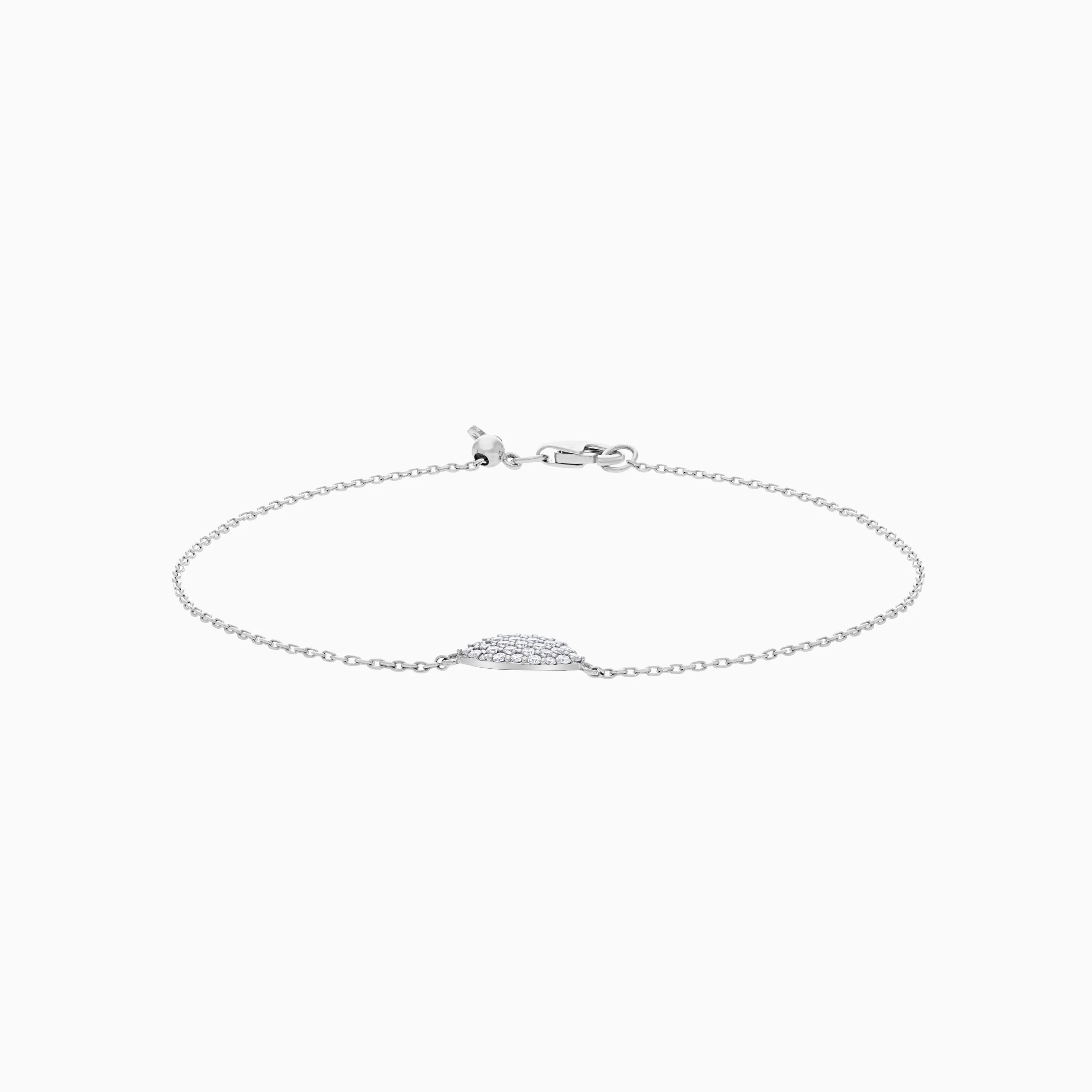 18K White Gold Bracelet with natural Diamond - Image 3