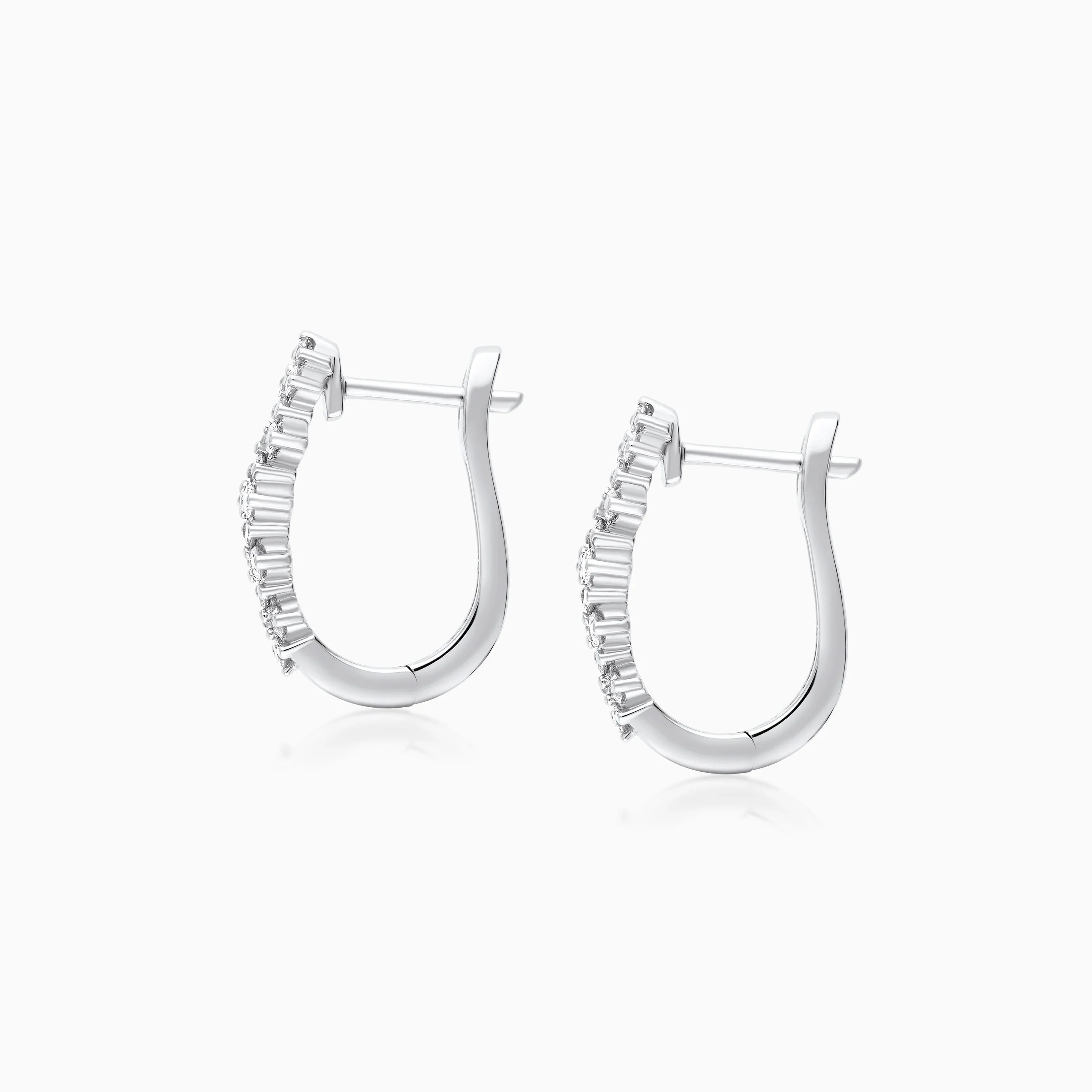 Scala 18k White Gold Diamond Earrings for Weddings - Image 4