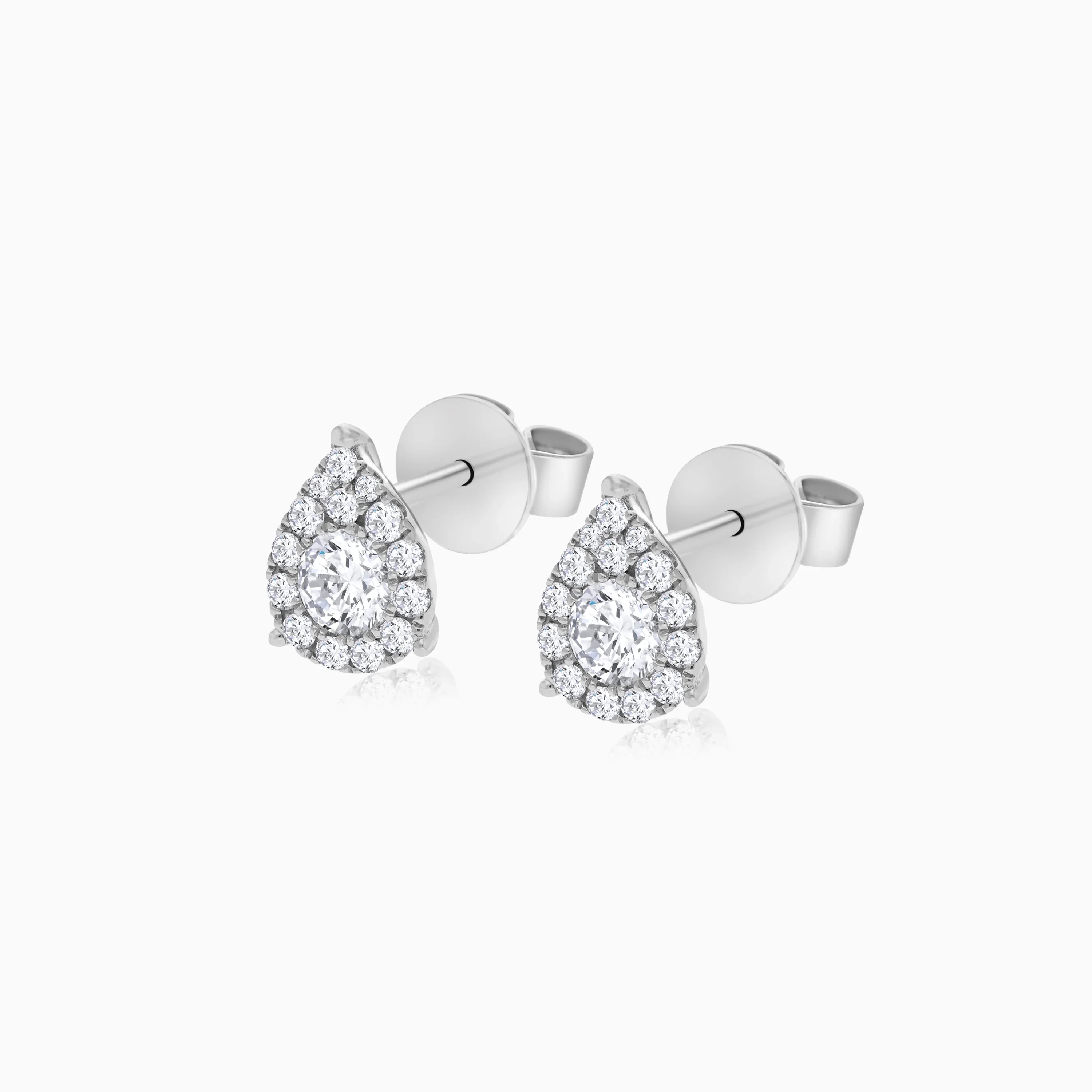 18K White Gold Drop Earrings with Natural Diamonds | 365 Collection - Image 3