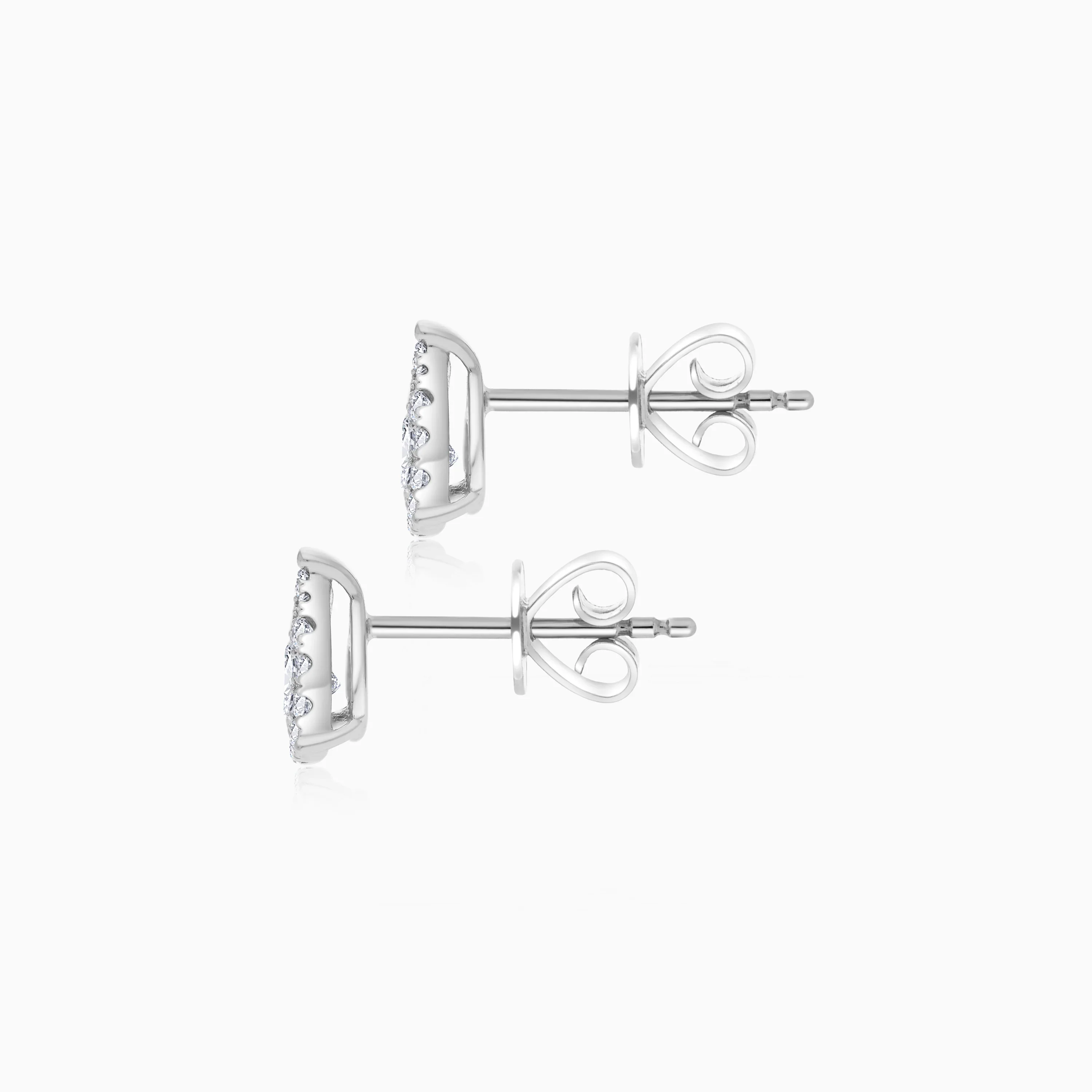 18K White Gold Drop Earrings with Natural Diamonds | 365 Collection - Image 4