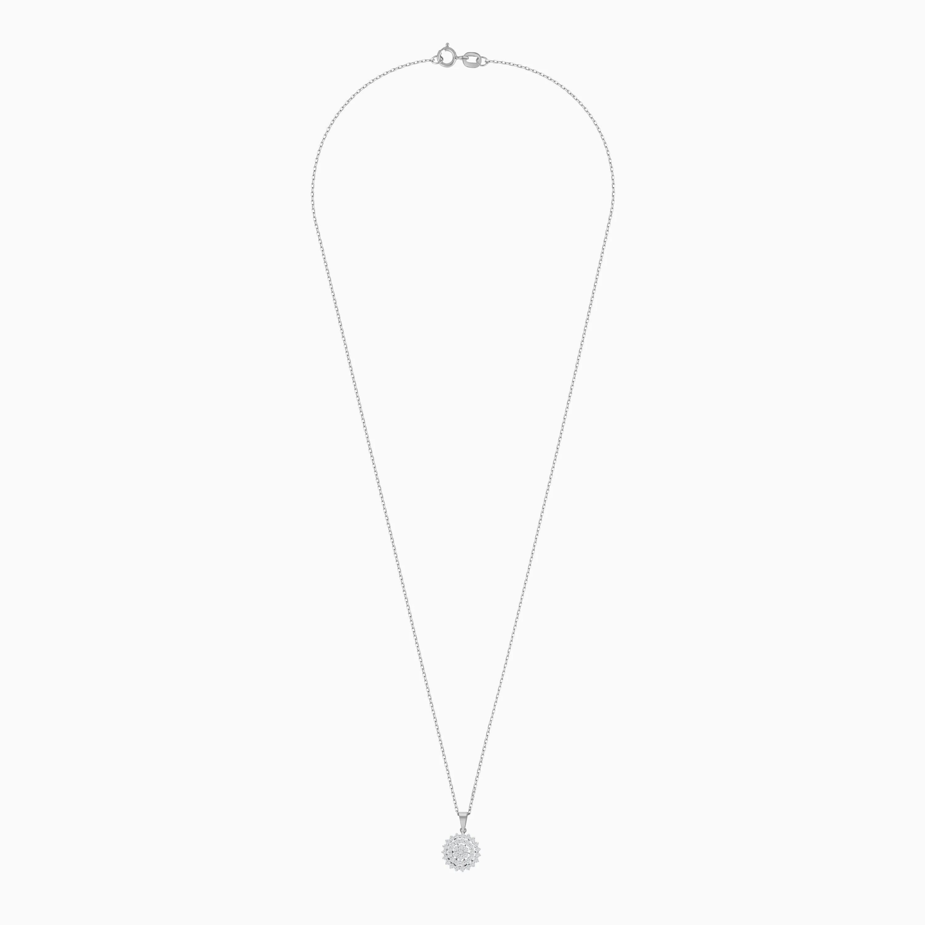 18K White Gold Necklace Adorned with Natural Diamonds from the Scala Collection - Image 2