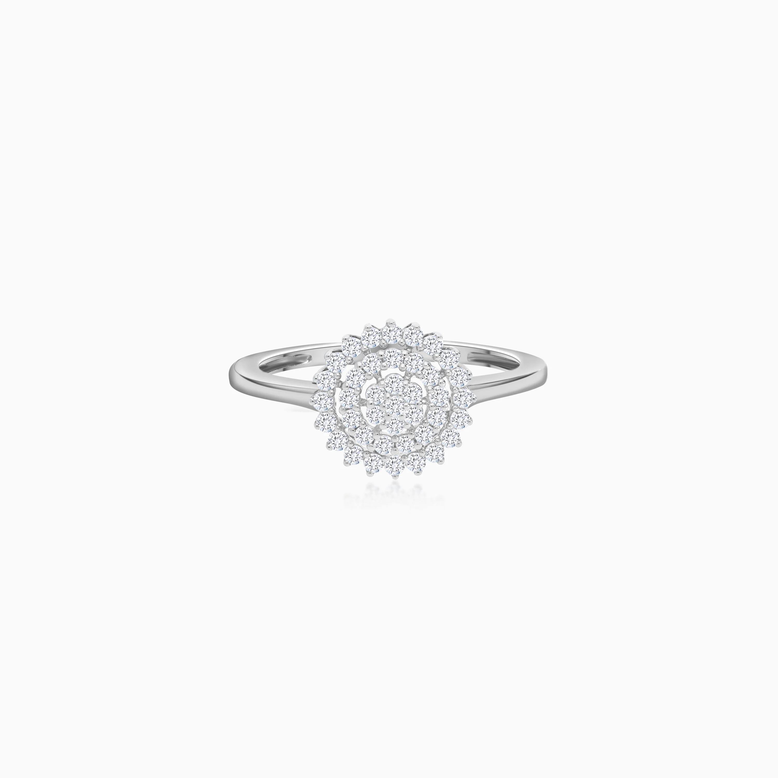 18K White Gold Ring with Natural Diamonds from Scala Collection - Image 2