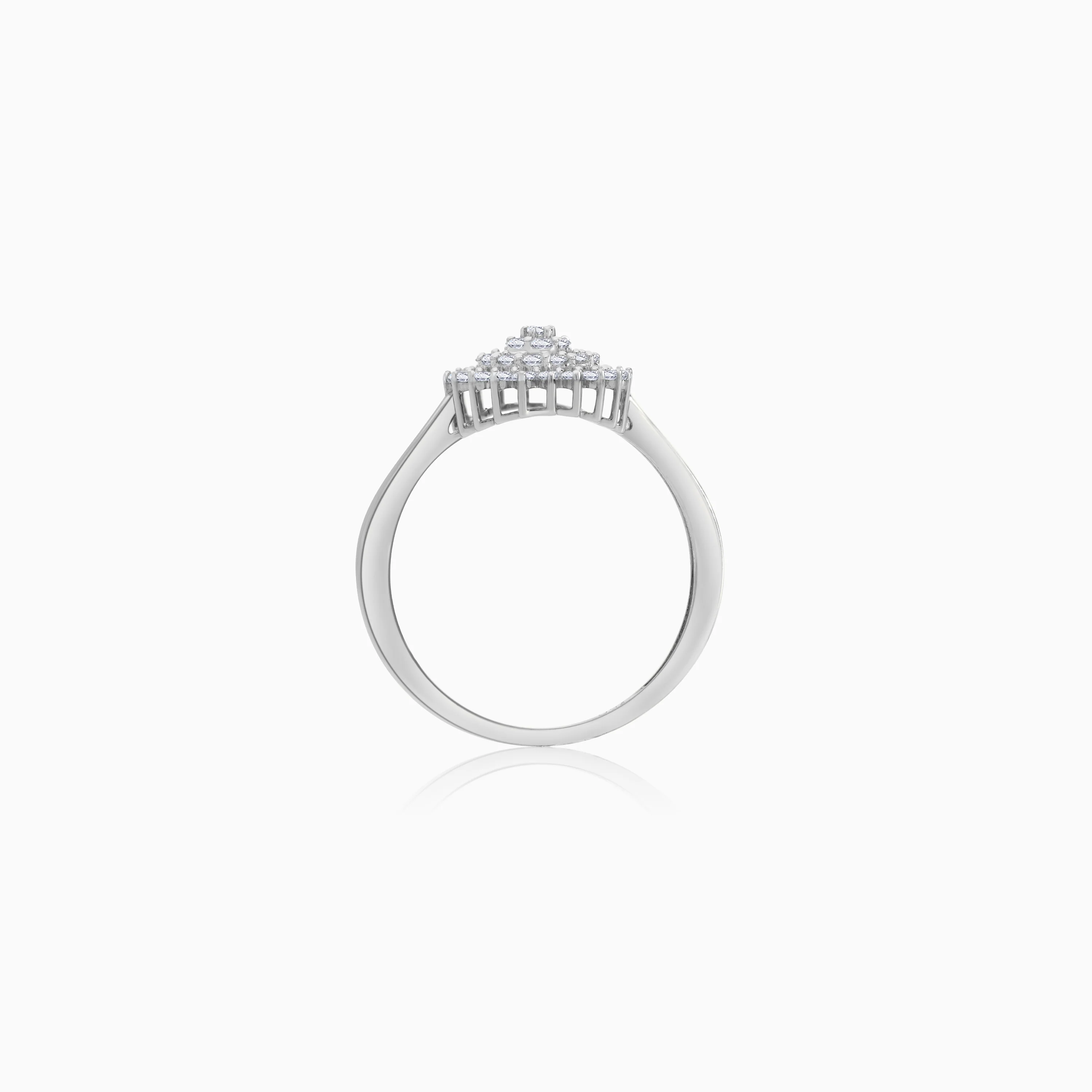 18K White Gold Ring with Natural Diamonds from Scala Collection - Image 3