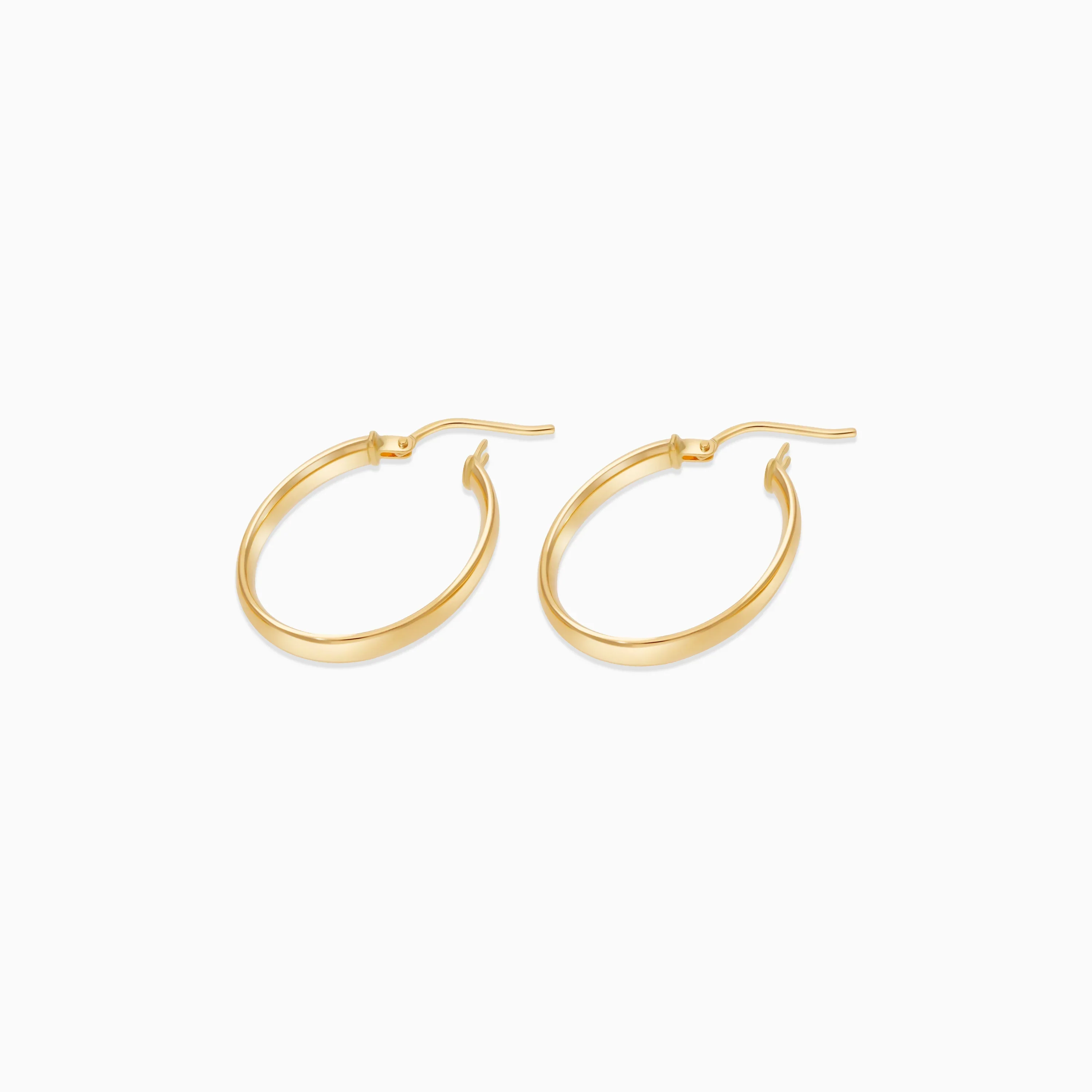 18K YELLOW GOLD EARRINGS IN OVAL SHAPE - Image 3