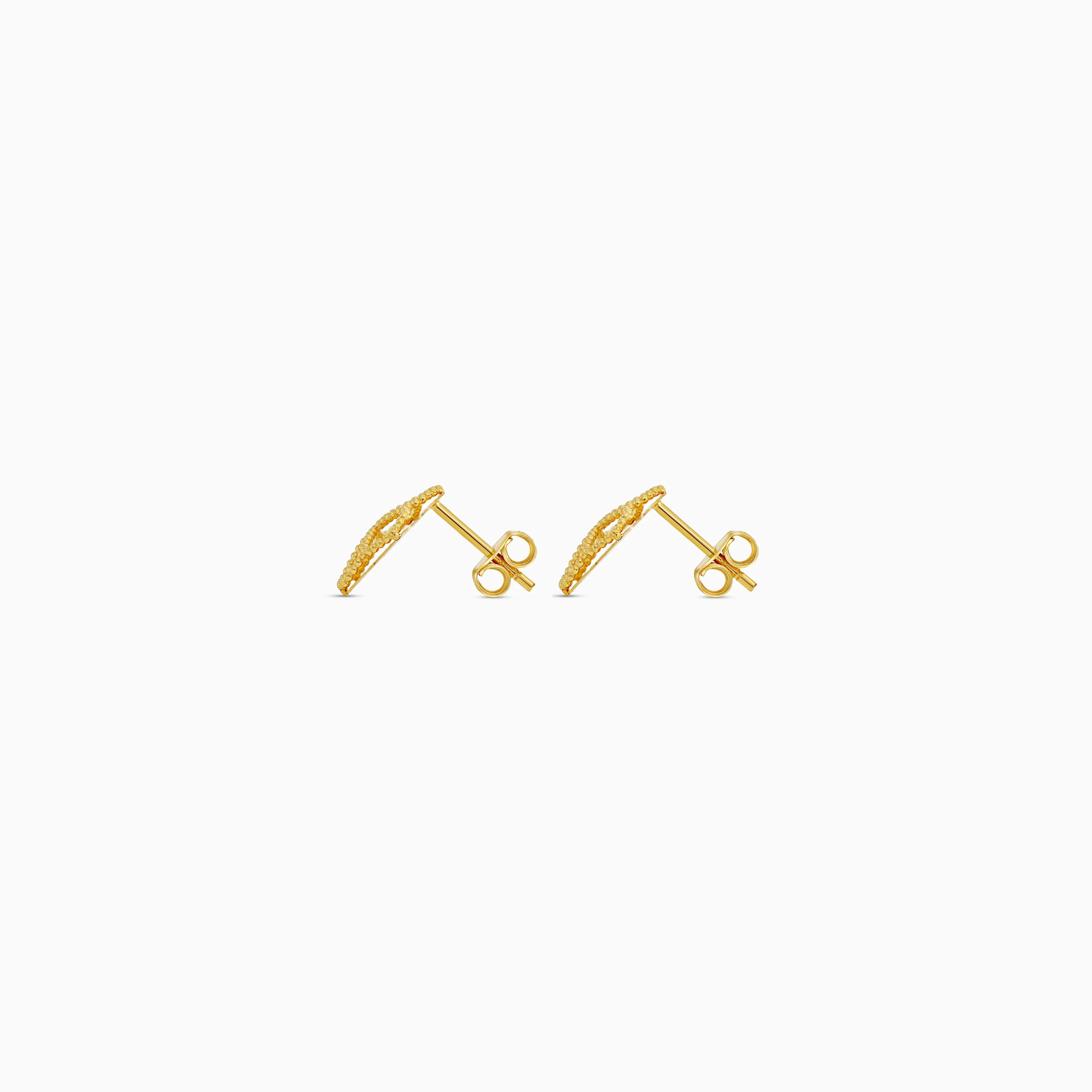 18k Yellow Gold Kids Butterfly Earrings | Farfalla Gold Kids Collection - Image 3