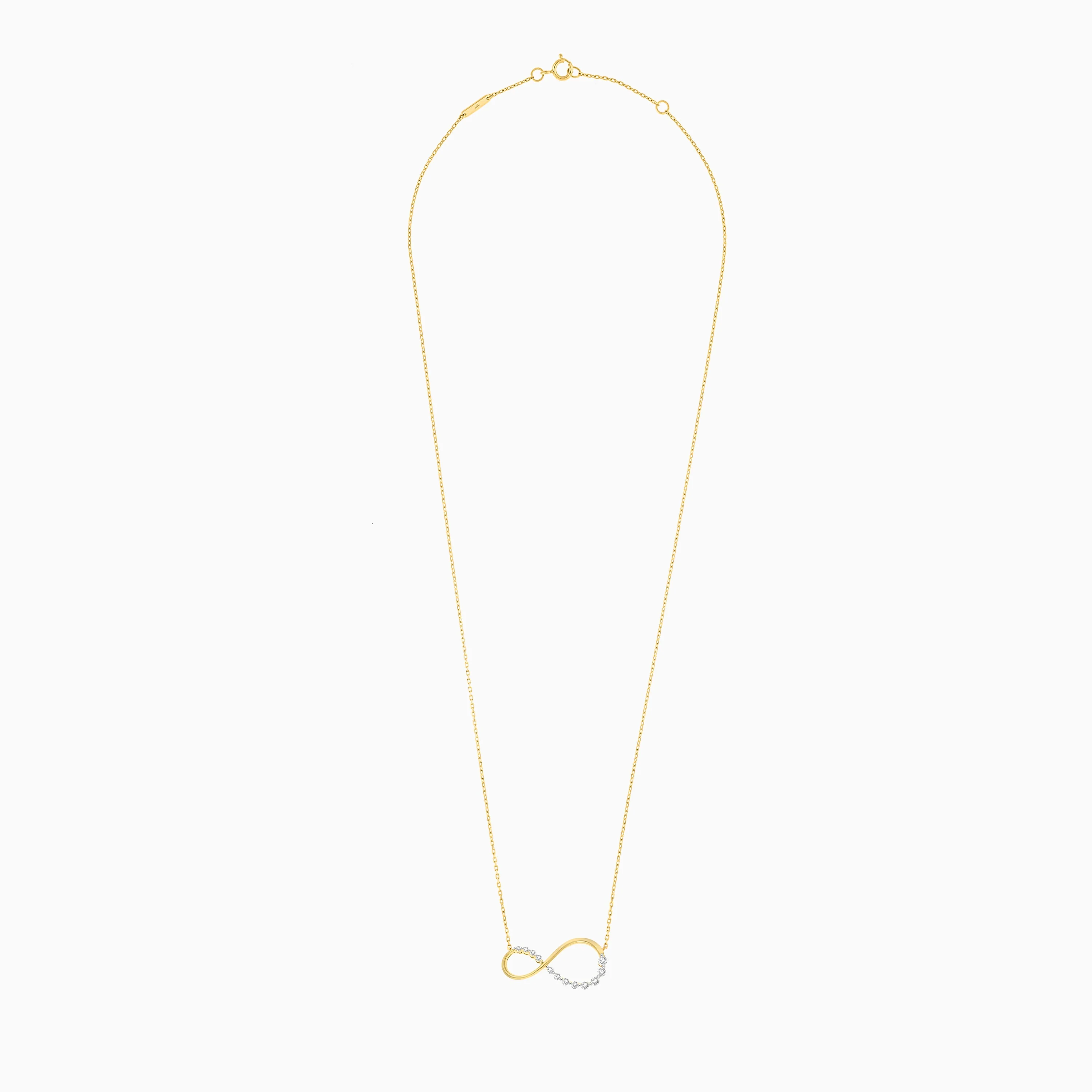 18K Yellow Gold Necklace Infinity shape from Dunyati collection - Image 3