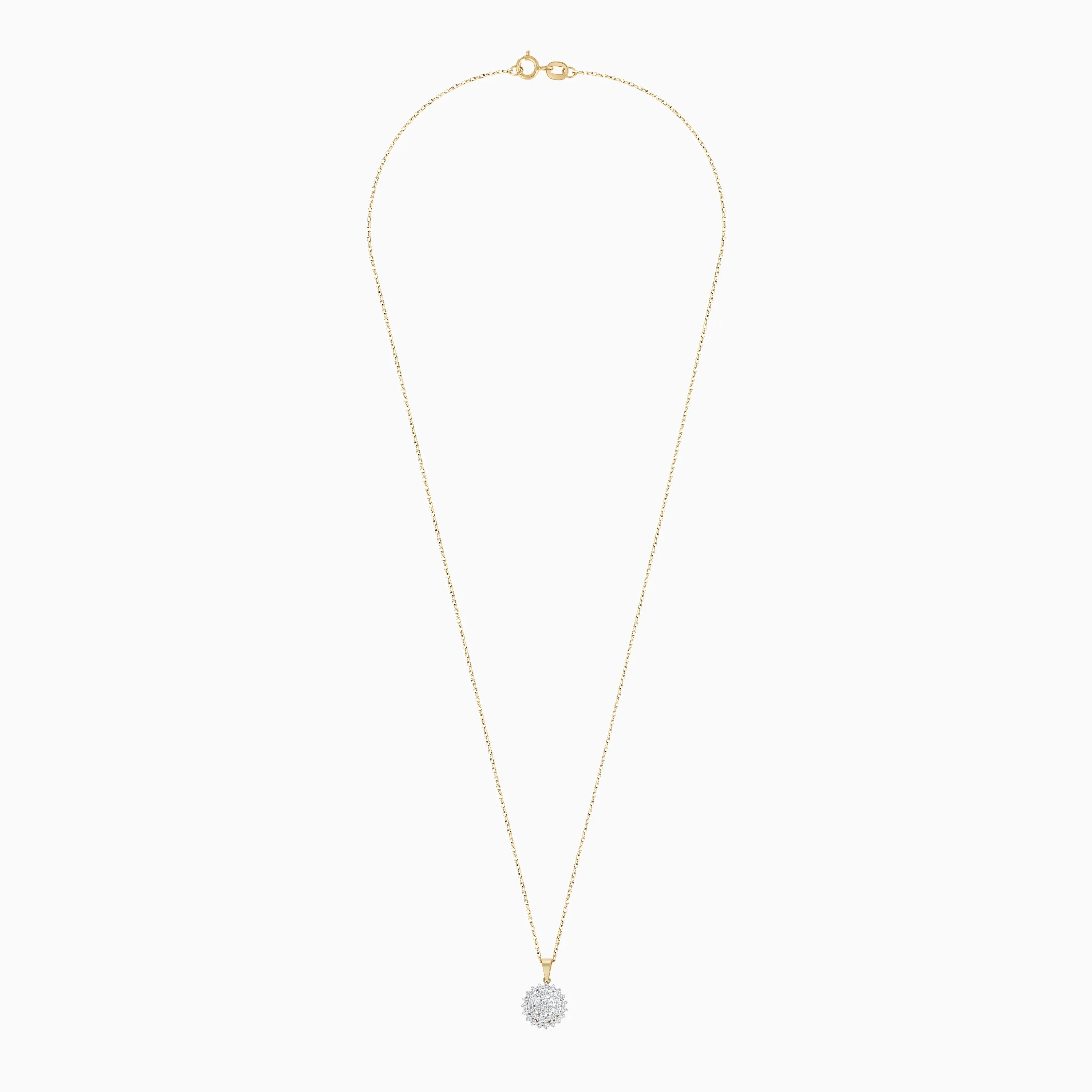 18K Yellow Gold Necklace Adorned with Natural Diamonds from the Scala Collection - Image 3