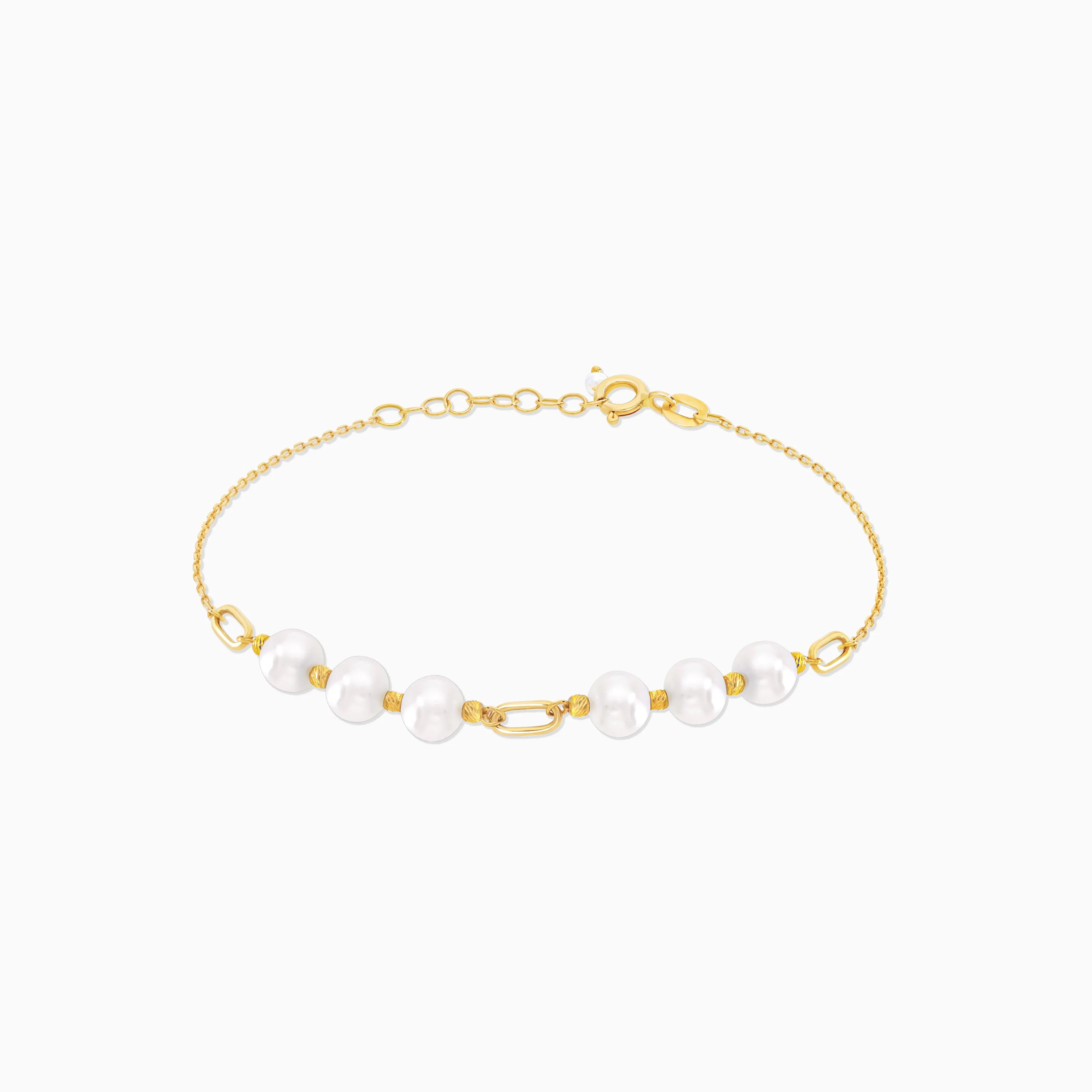 18K Yellow Gold Pearl Bracelet – Danah - Image 3