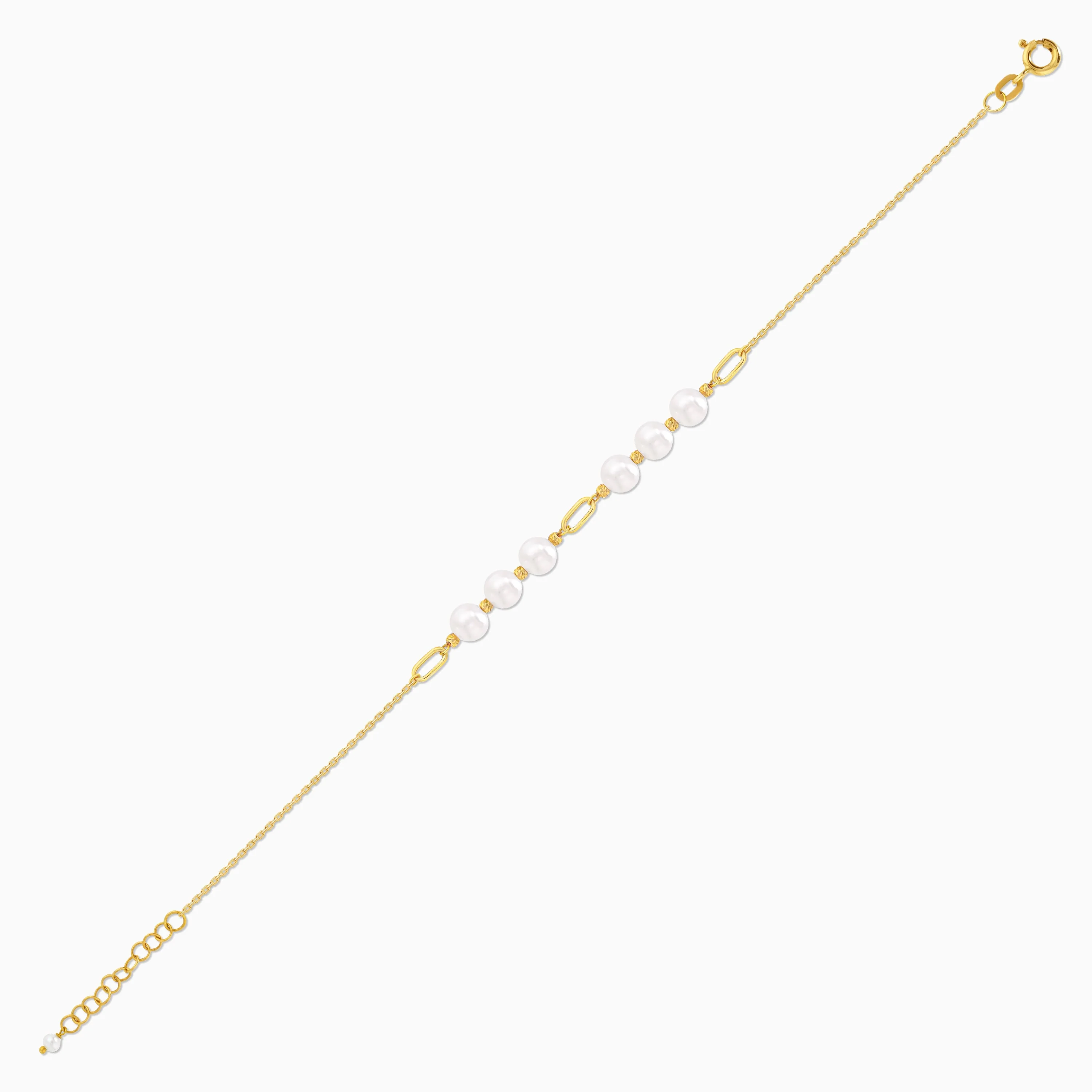 18K Yellow Gold Pearl Bracelet – Danah - Image 4