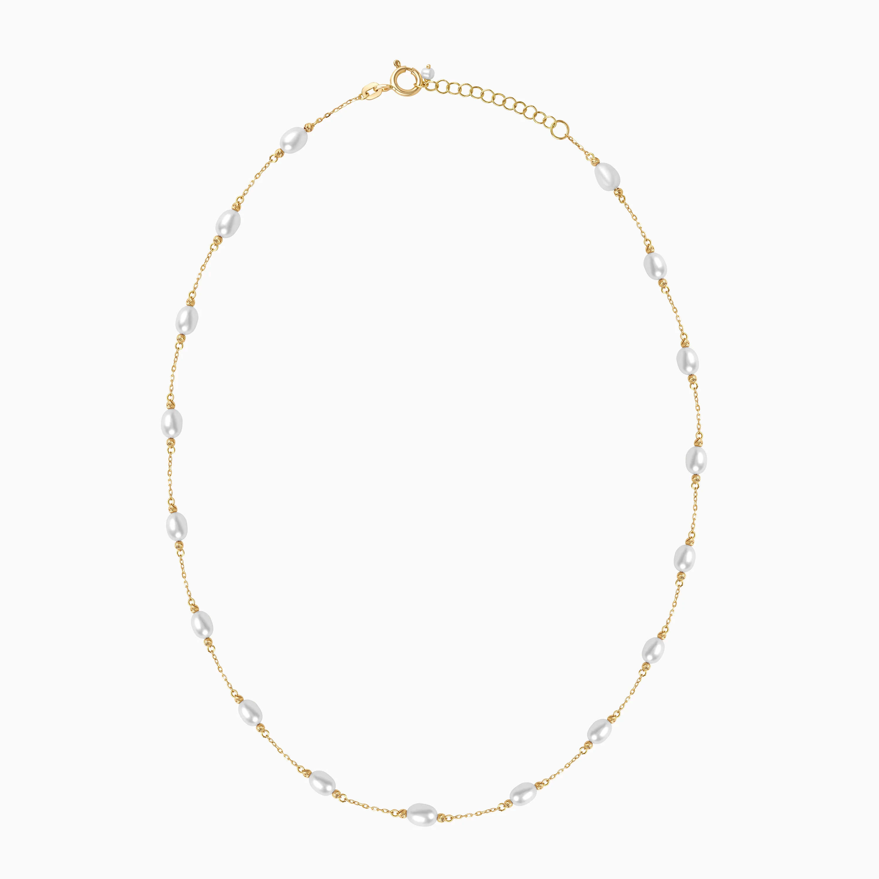 18K Yellow Gold Pearl Choker | Danah Collection - Image 2