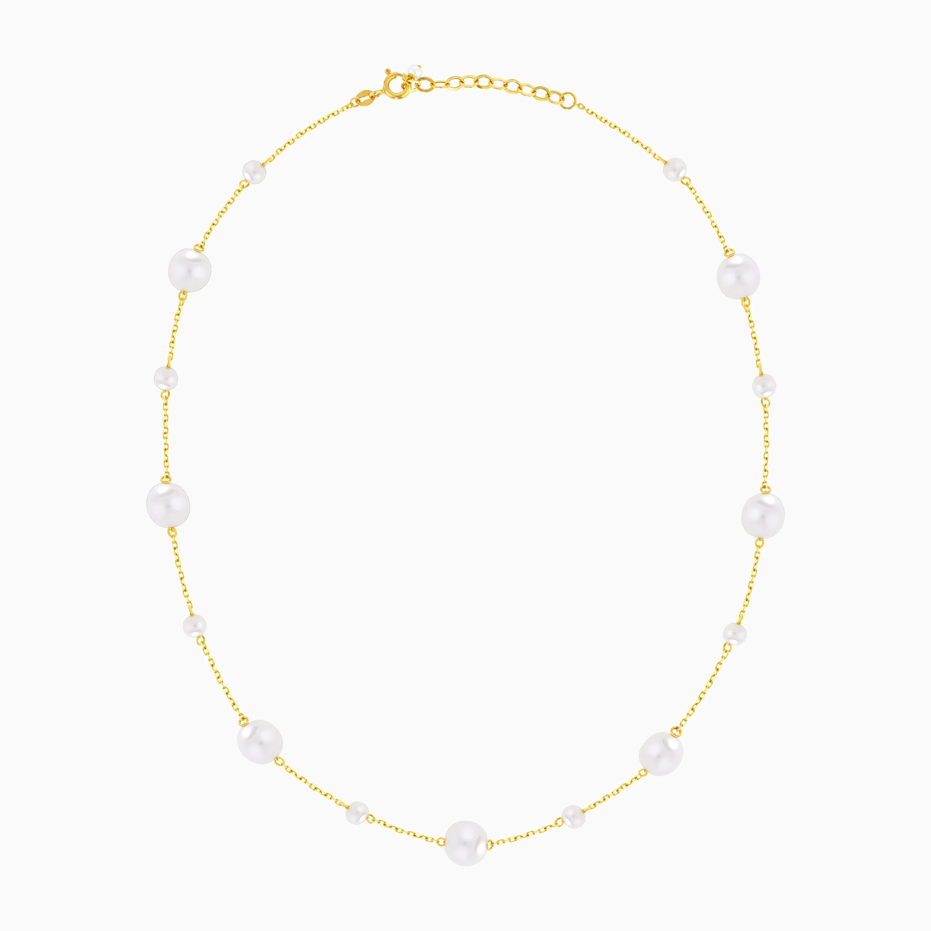 18k Yellow Gold Pearl Necklace | Danah Collection - Image 3