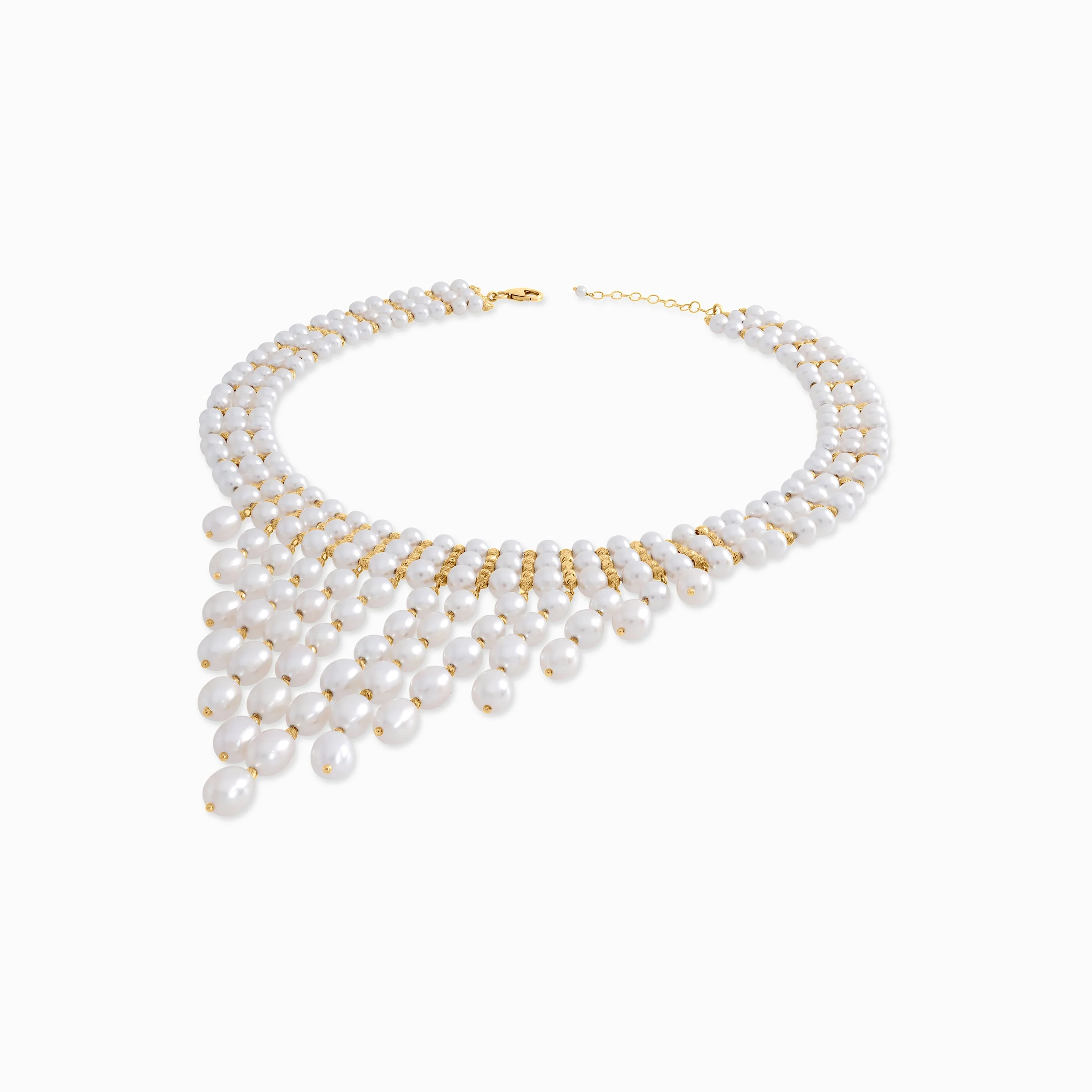 18K Yellow Gold Pearl Necklace | Danah Collection - Image 3