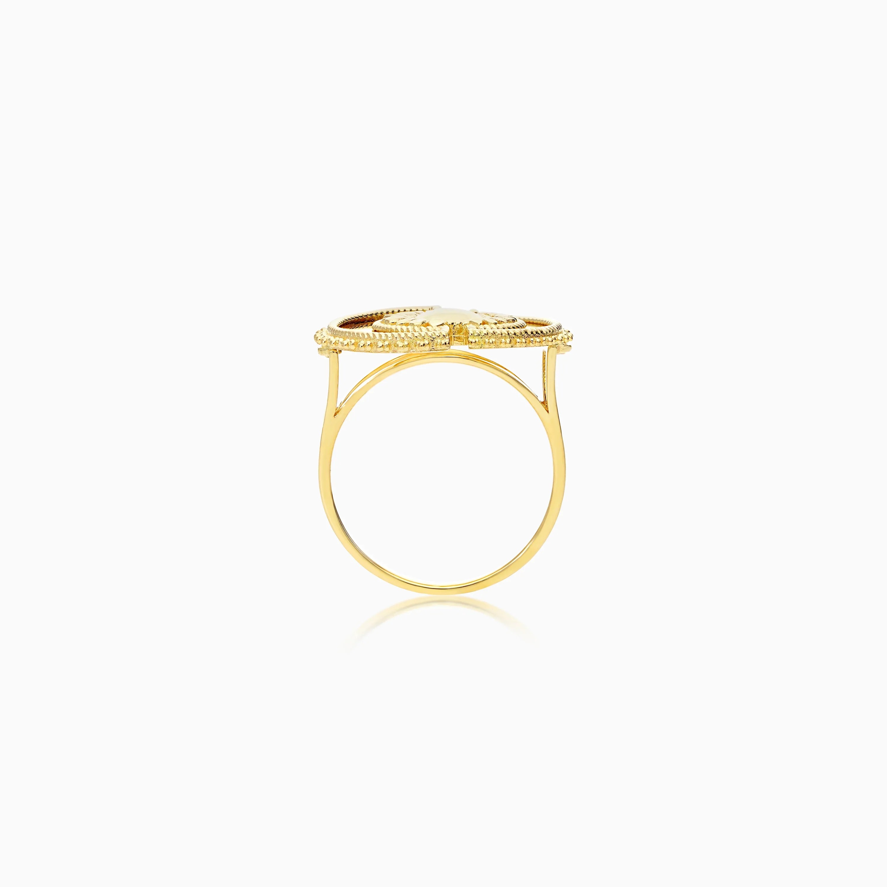 18K Yellow Gold Ring from the Shnaf Collection - Image 3