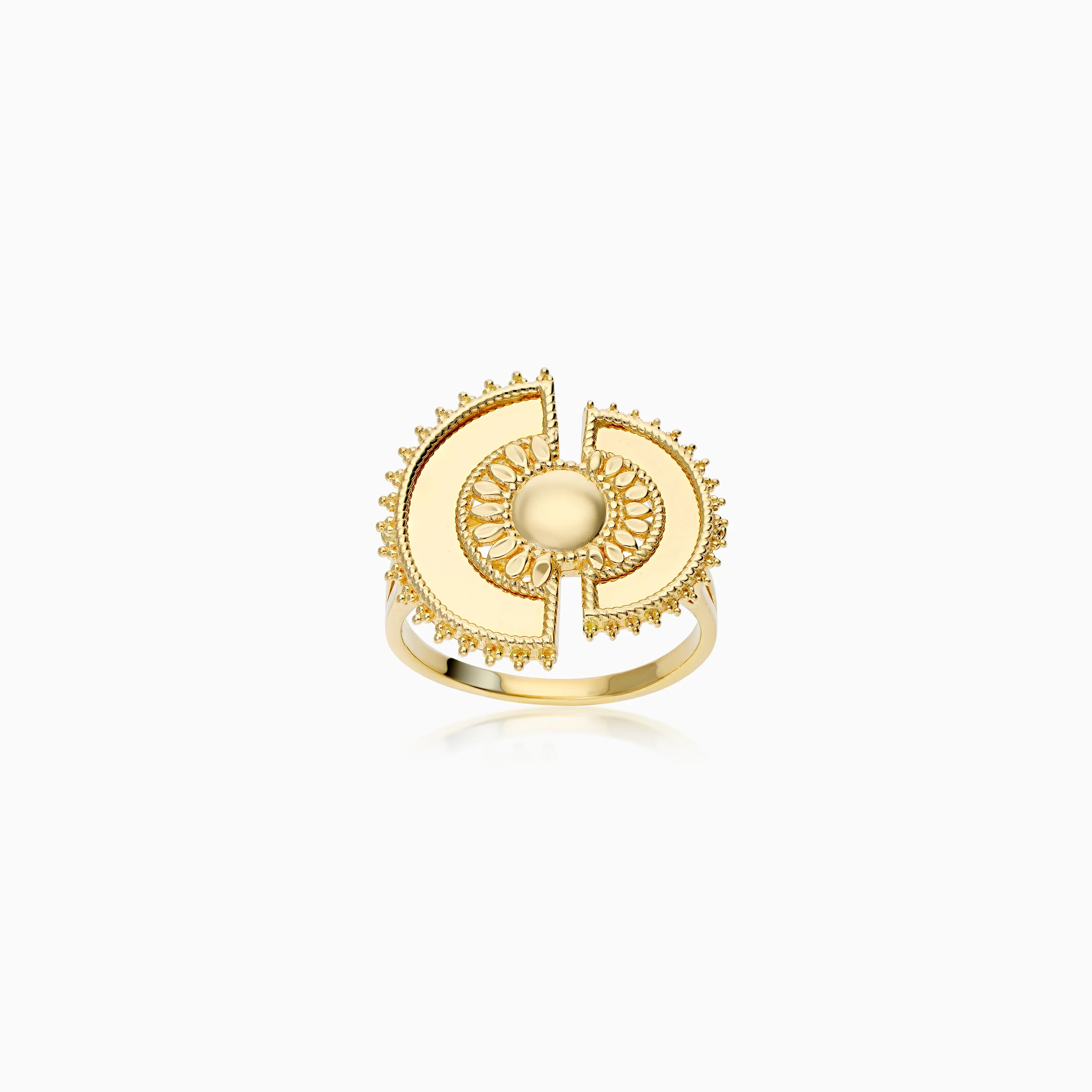 18K Yellow Gold Ring from the Shnaf Collection - Image 4