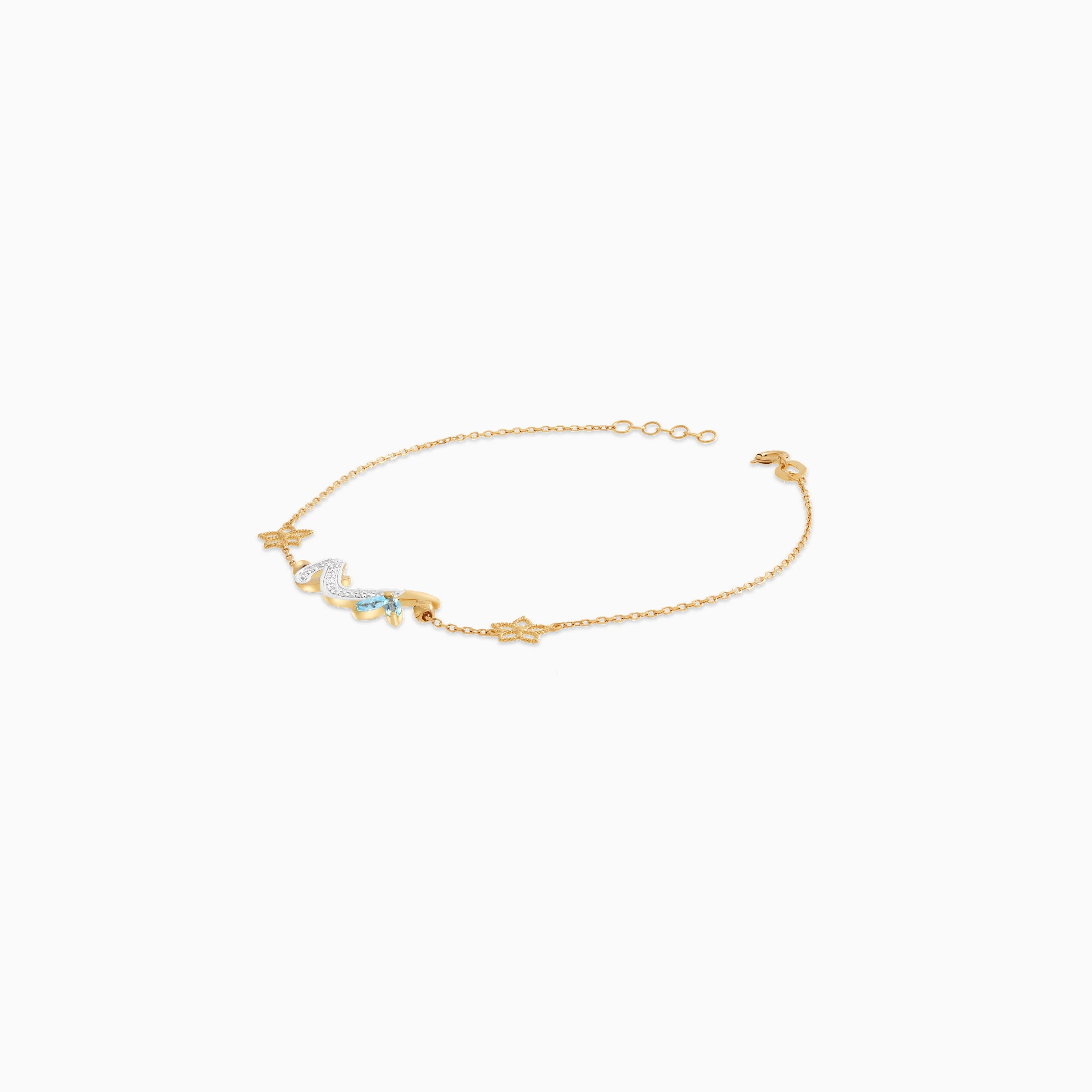 Arabic meem bracelet in 18k yellow gold – from Horofee collection - Image 2