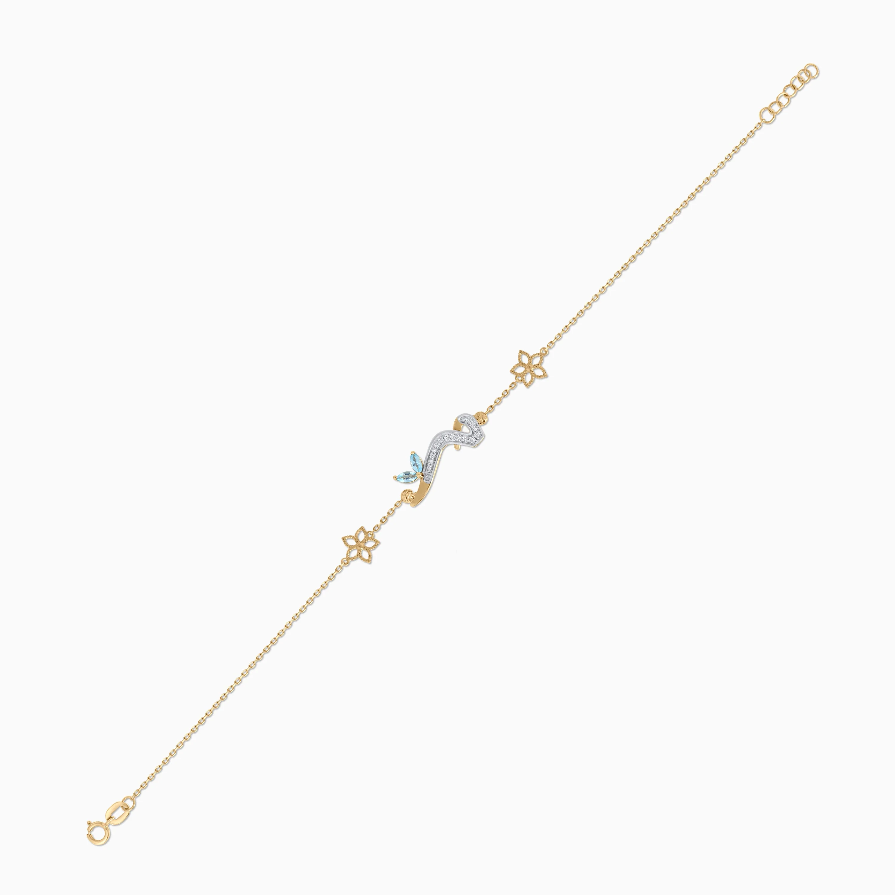 Arabic meem bracelet in 18k yellow gold – from Horofee collection - Image 3