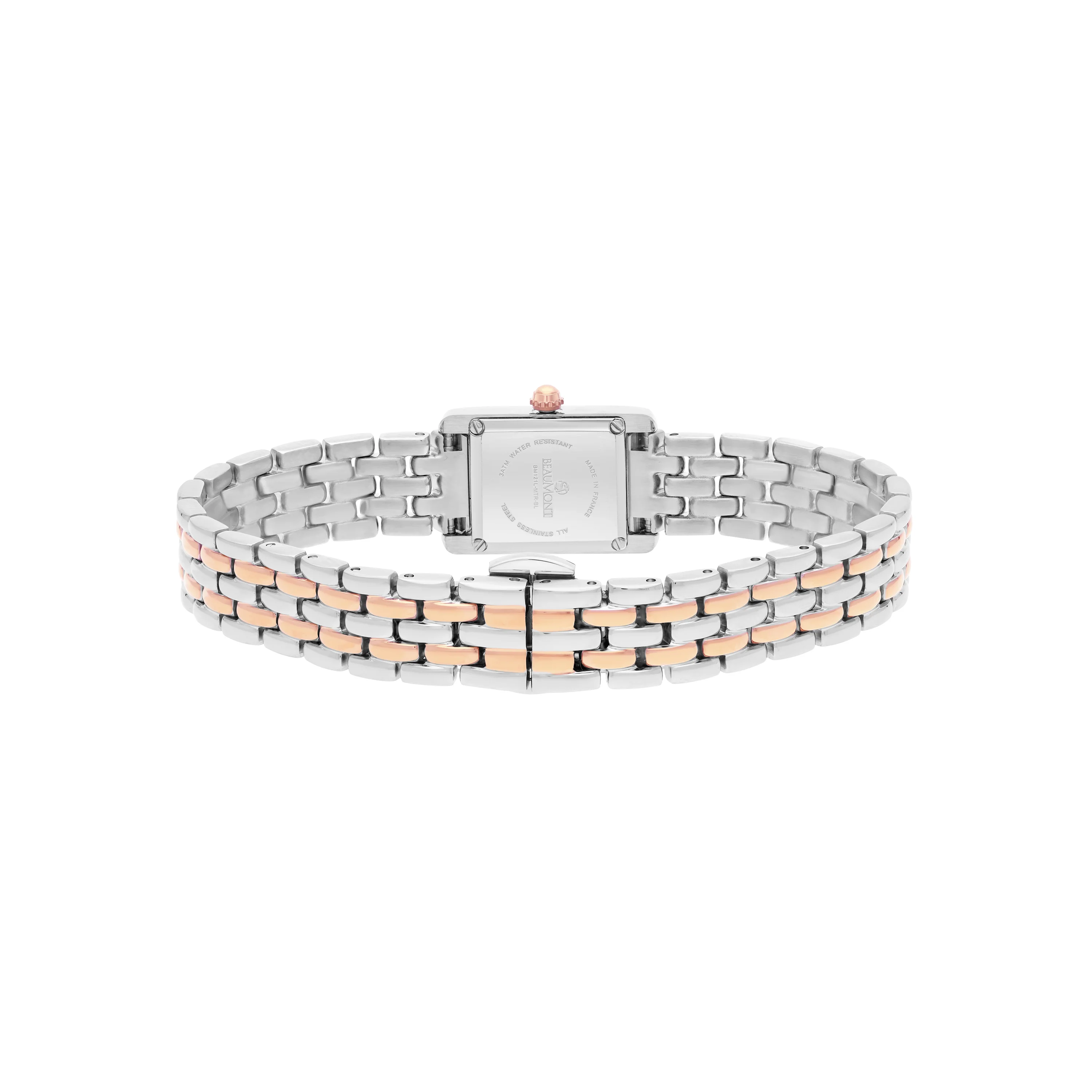 Blue Rectangle Quartz Beaumont Ladies Watch - Image 3