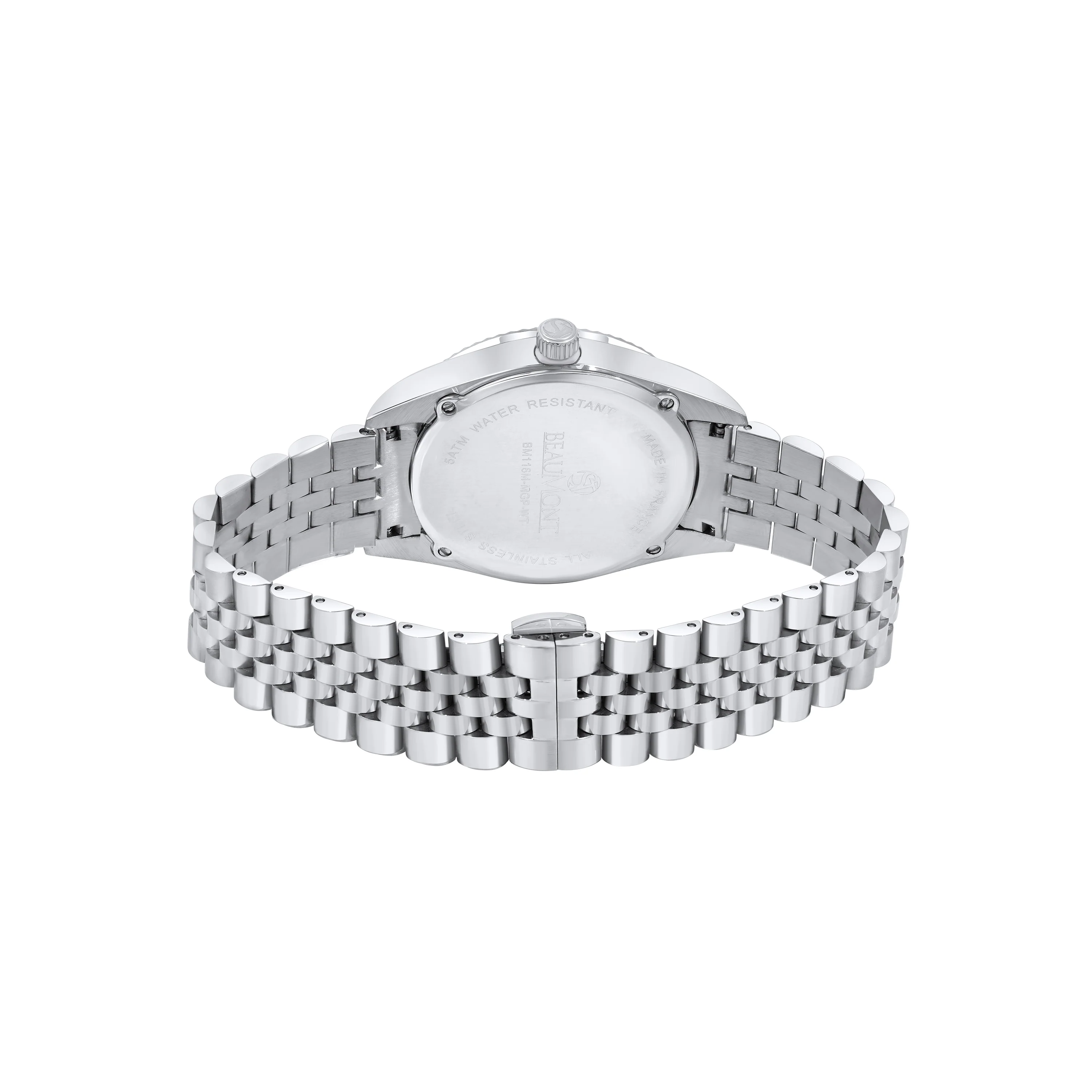 Blue Stainless Steel Quartz Beaumont Gents Watch - Image 3