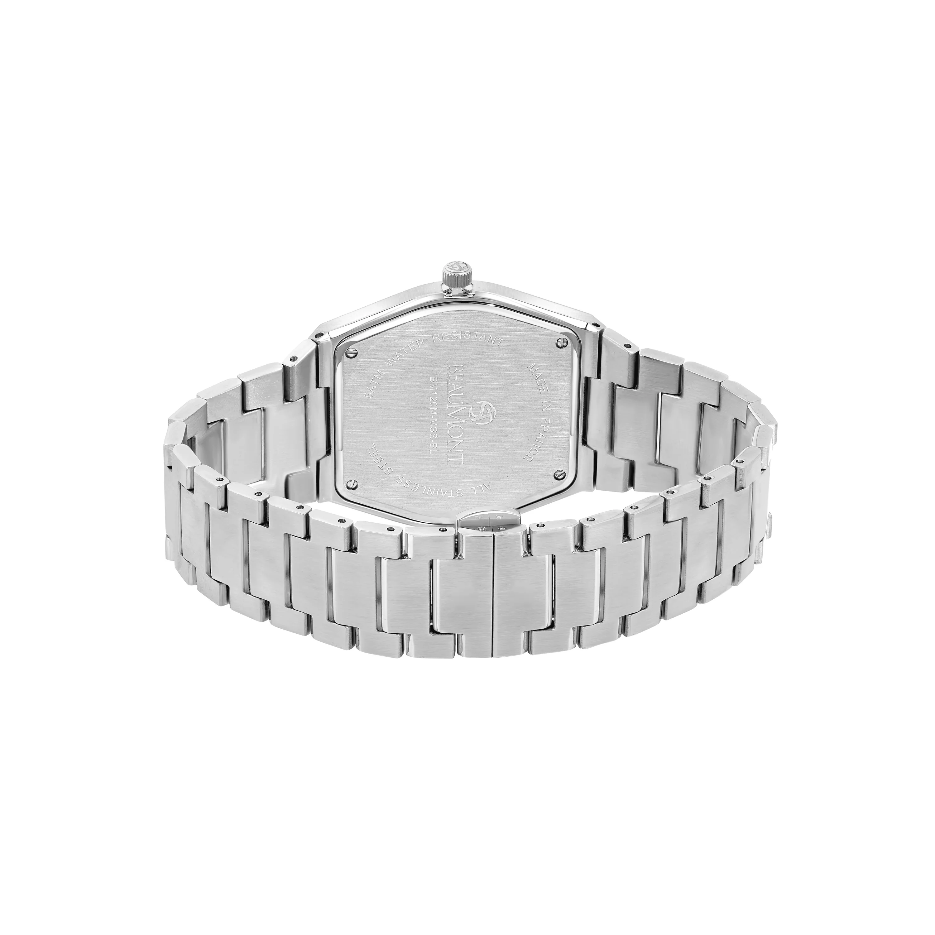 Blue Stainless Steel Quartz Beaumont Gents Watch - Image 3