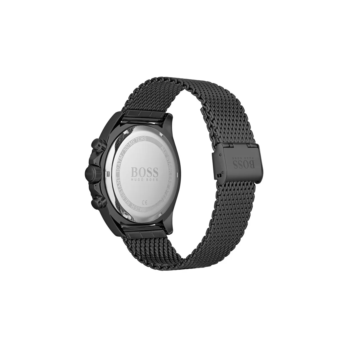 Boss Quartz movement Watch in a Round case with Grey Stainless steel bracelet and Blue Dial - Image 3