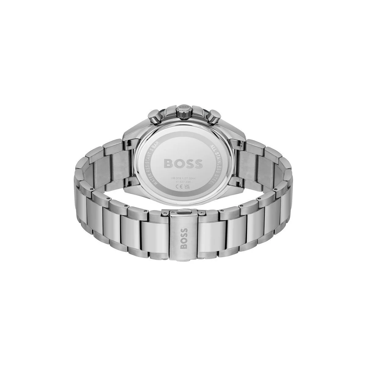 Boss Quartz Movement Watch  In A Round Case With Stainless Steel Bracelet And Blue Dial - Image 4