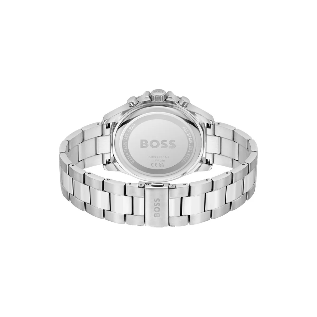 Boss Troper Mens Round 45mm Stainless Steel Case Stainless Steel Bracelet Stainless Steel Dial - Image 4