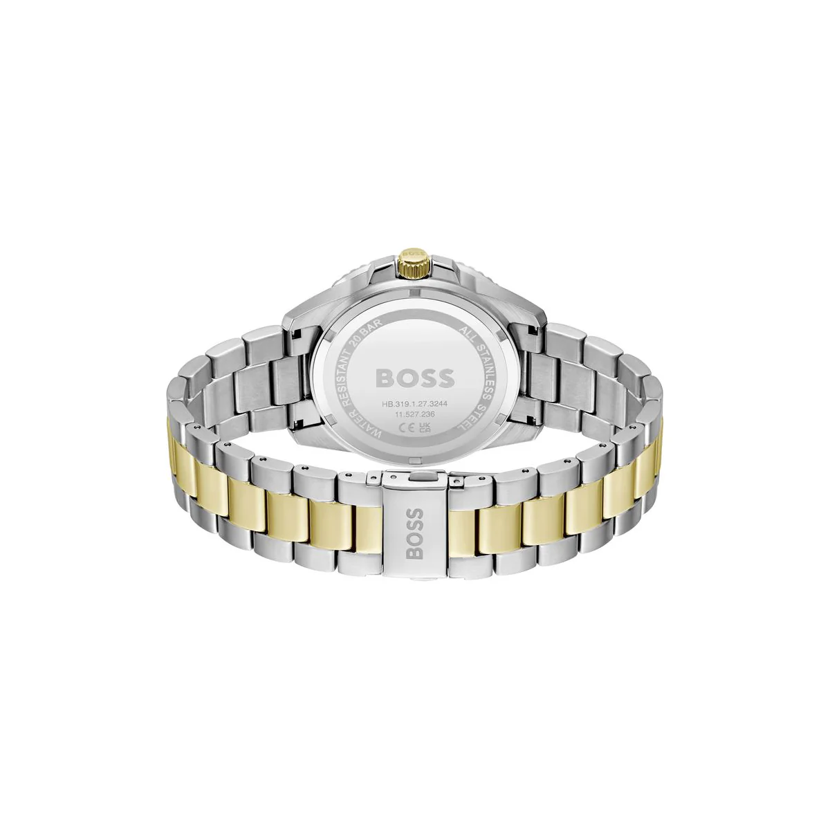 Boss Watch Quartz Movement In A Round Case With Multicolor Stainless Steel Bracelet And Green Dial - Image 4