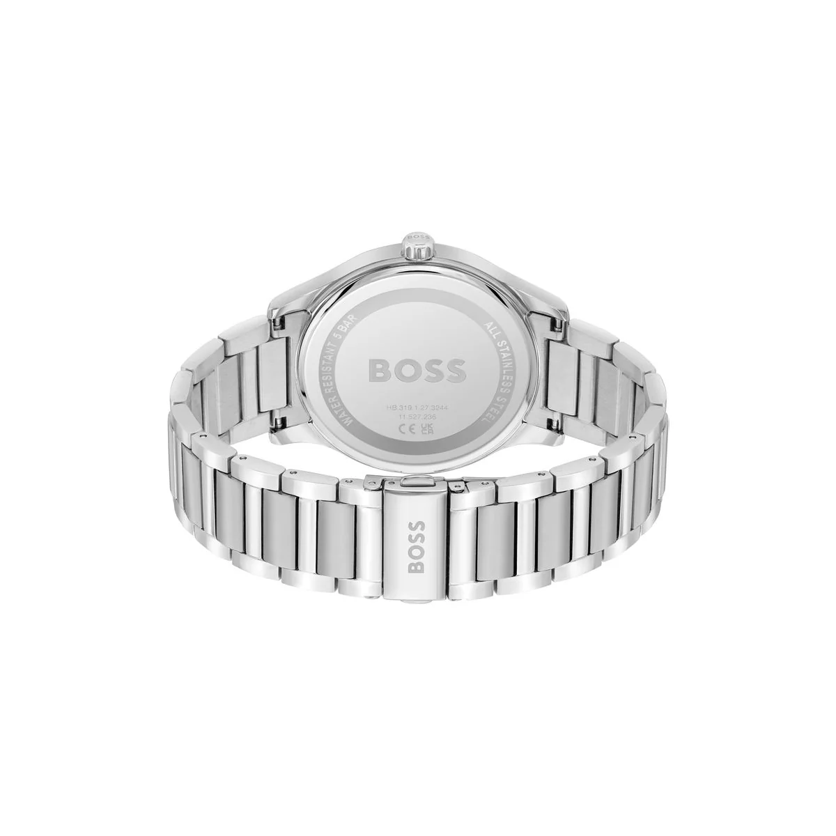 Boss Watch Reason Mens Round 43mm Stainless Steel Case Stainless Steel Bracelet Stainless Steel Dial - Image 4