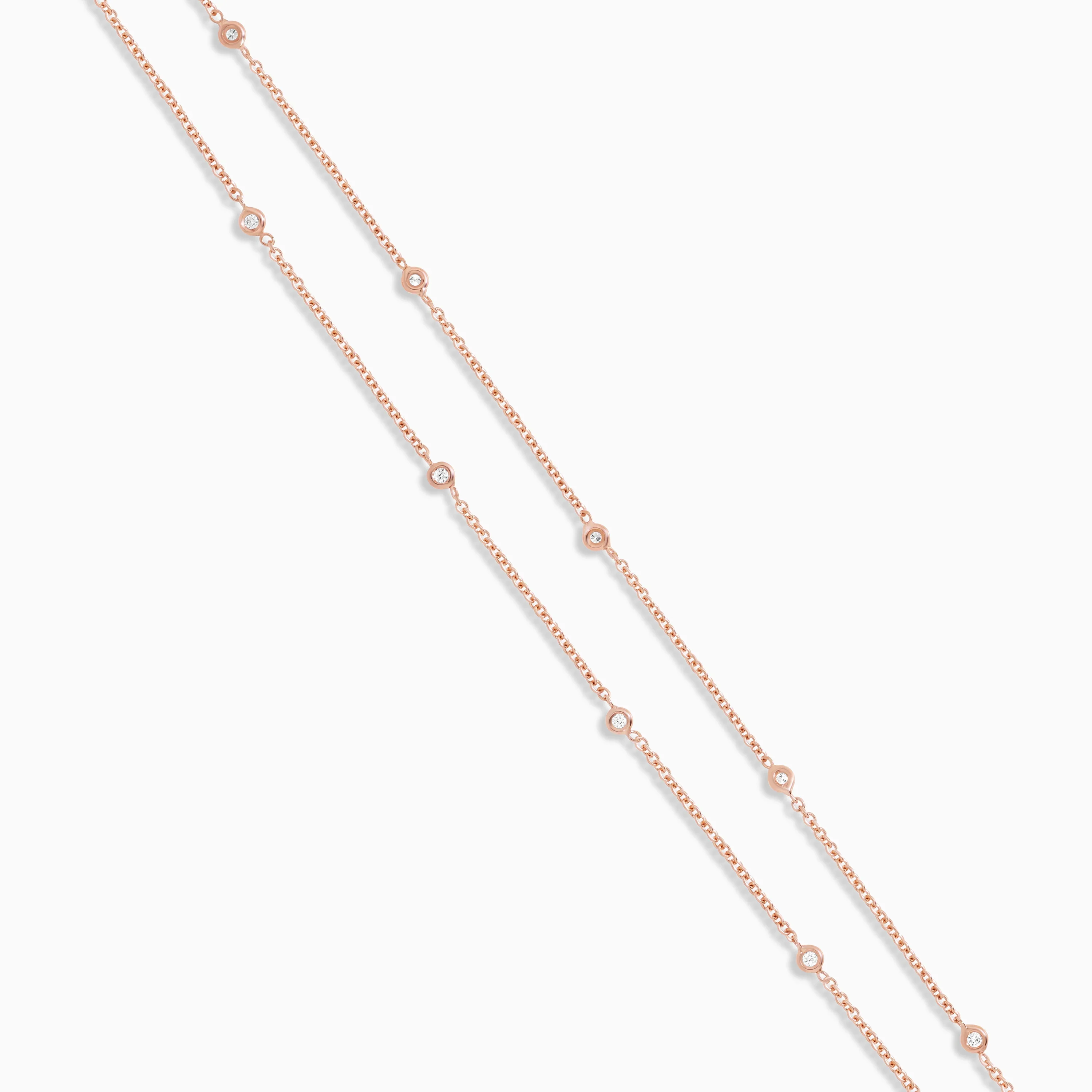 Chic 18K Rose Gold Diamond Anklet | Fine Jewellery - Image 3