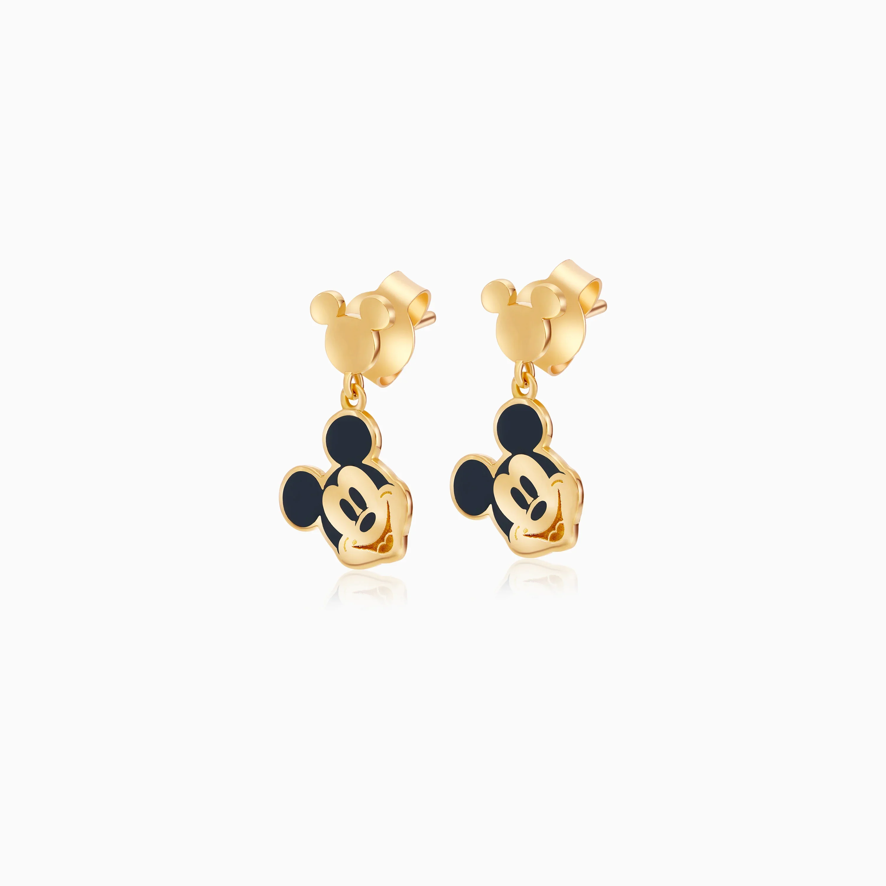 18k Yellow Gold Mickey Mouse Earrings for Kids | Disney Collection - Image 2