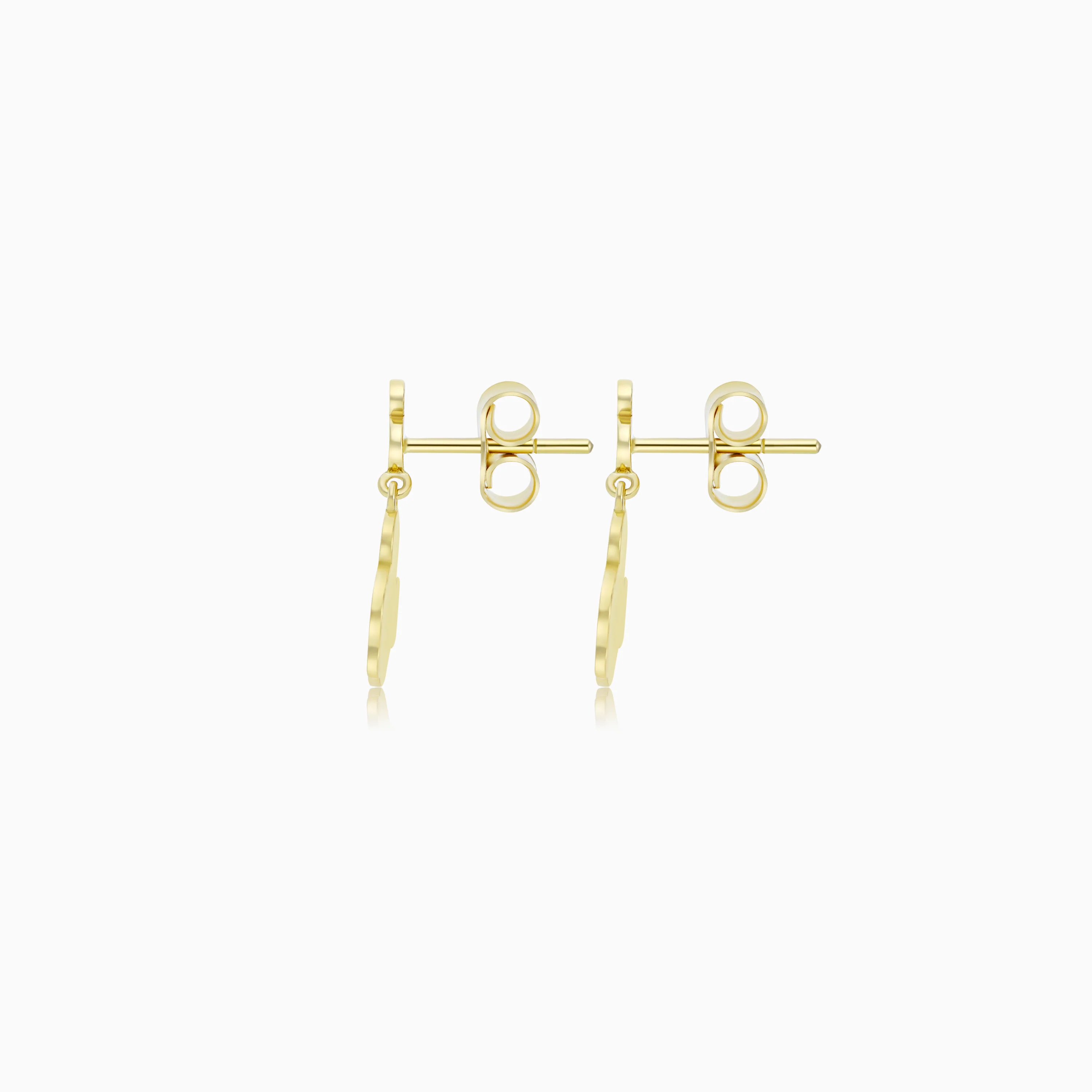 18k Yellow Gold Mickey Mouse Earrings for Kids | Disney Collection - Image 3