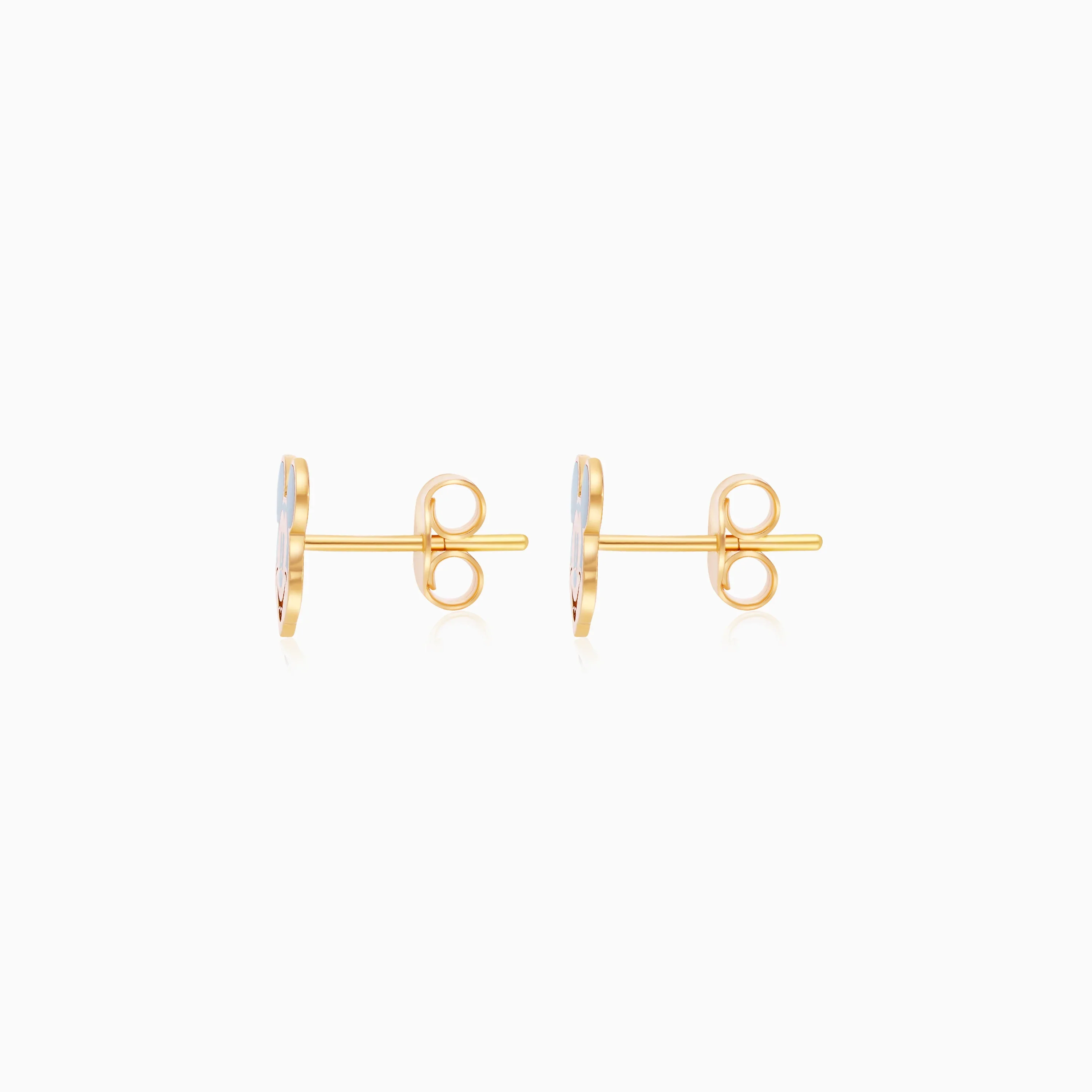 18k Yellow Gold Mickey Mouse Earrings for Kids | Disney Collection - Image 3