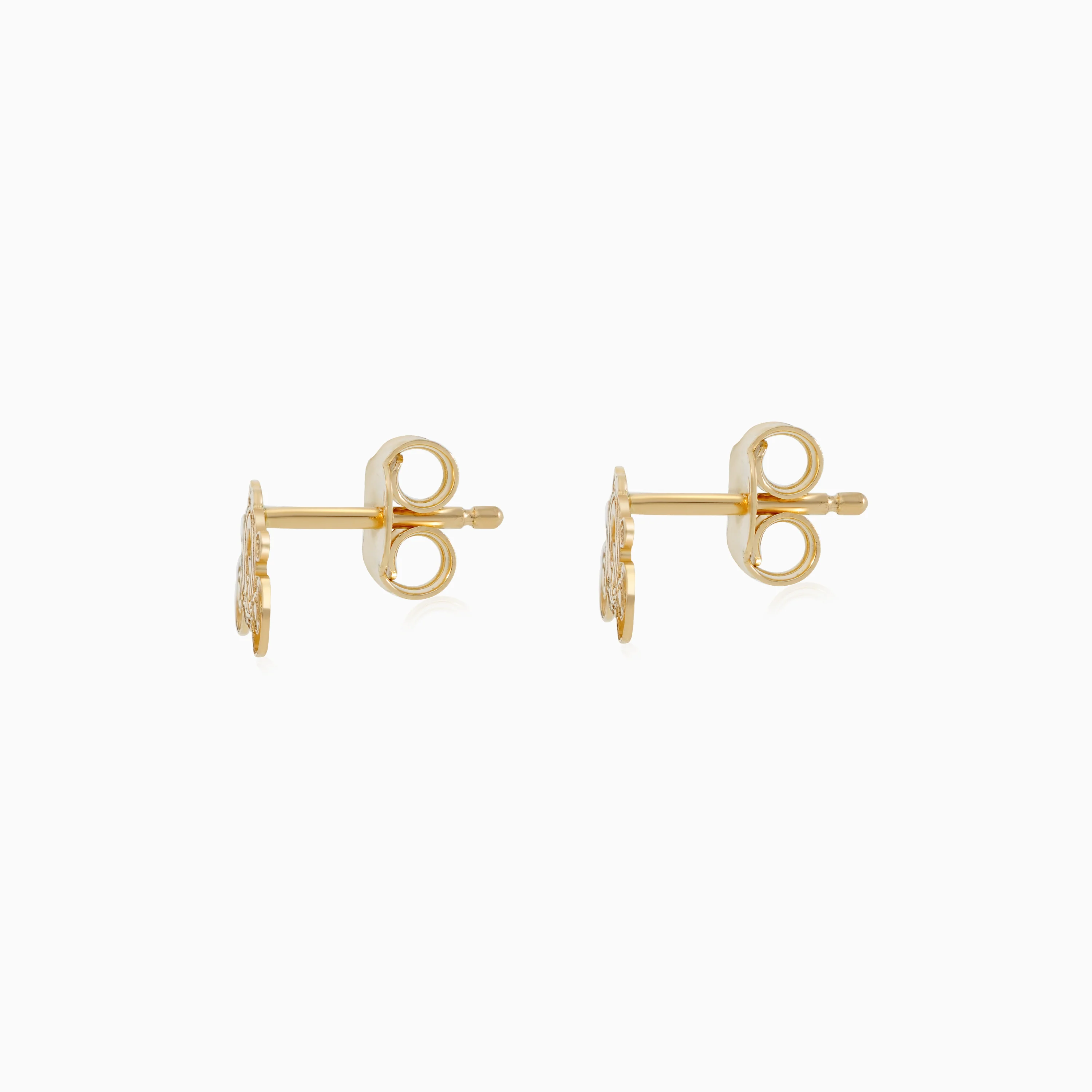 18k Yellow Gold Disney Princess Cinderella Carriage Earrings for Kids | Disney Collection - Image 3