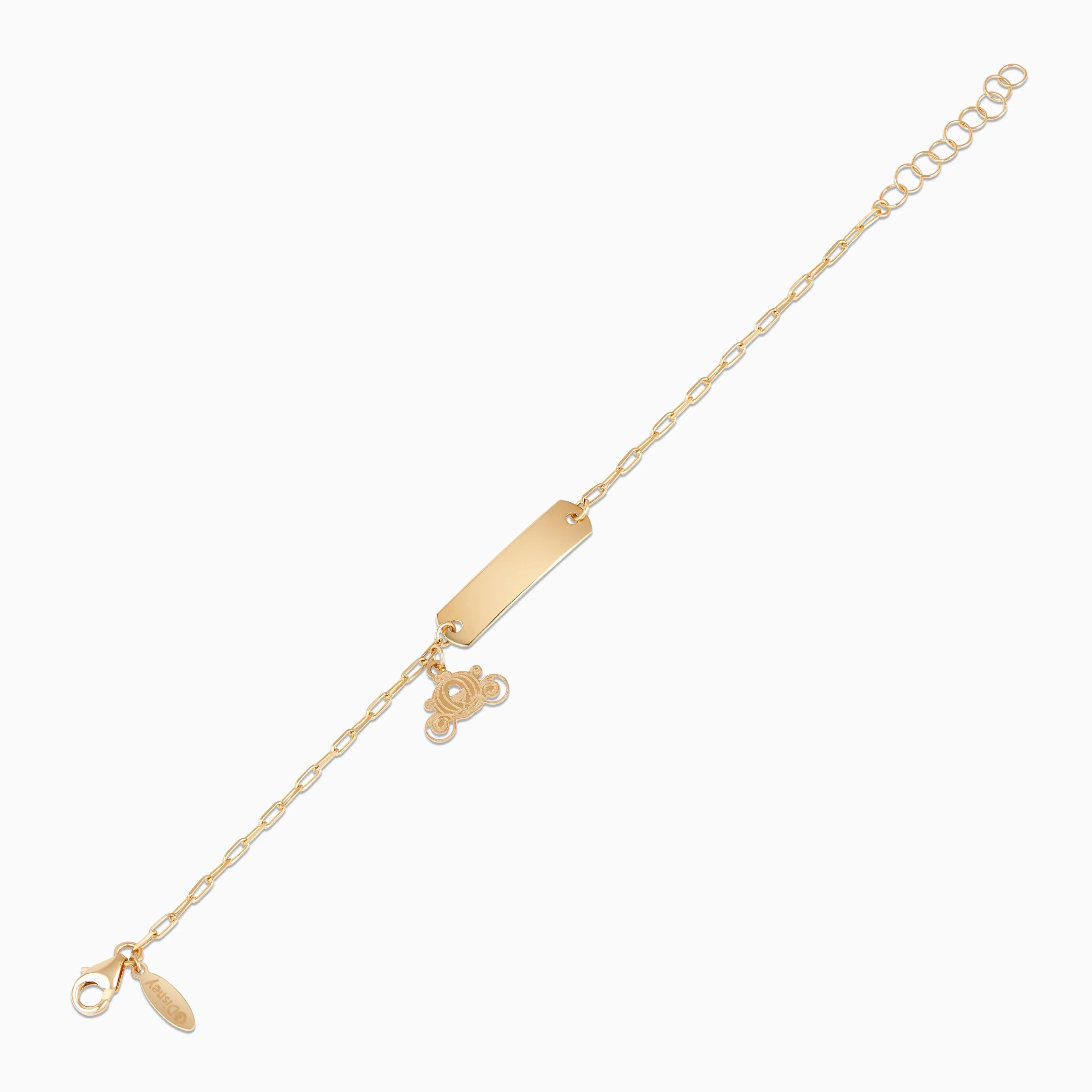 Disney Princess Cinderella Carriage I-D Bracelet in 18k Yellow Gold - Image 2