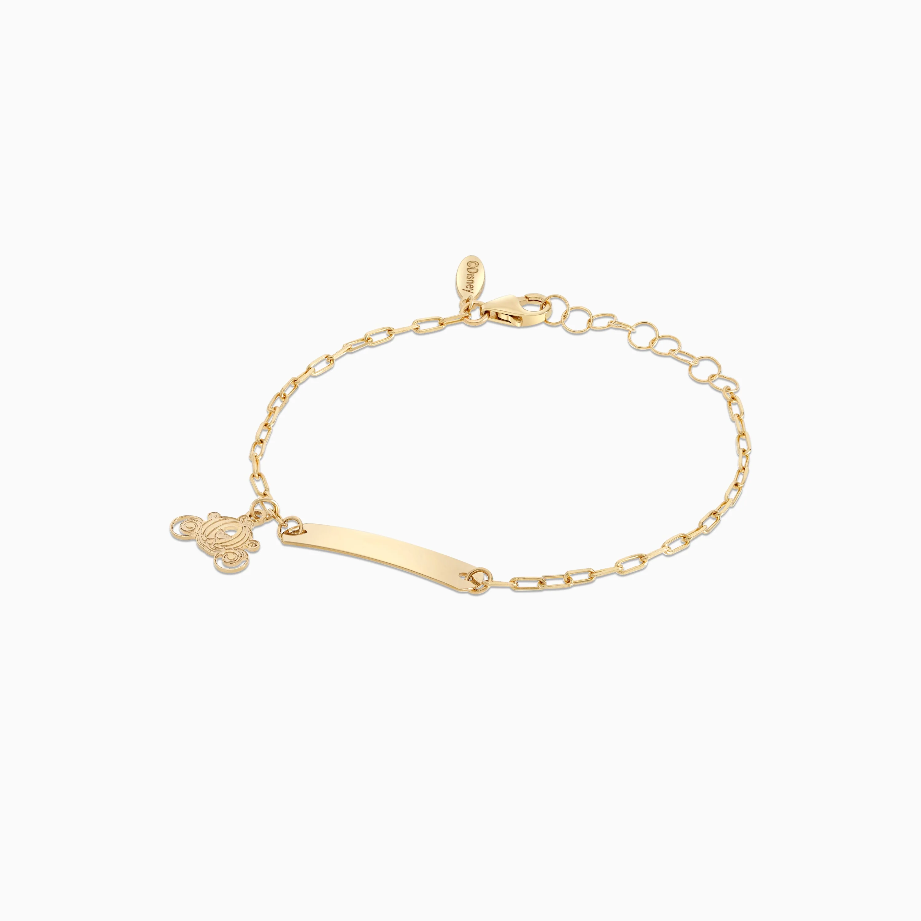 Disney Princess Cinderella Carriage I-D Bracelet in 18k Yellow Gold - Image 3