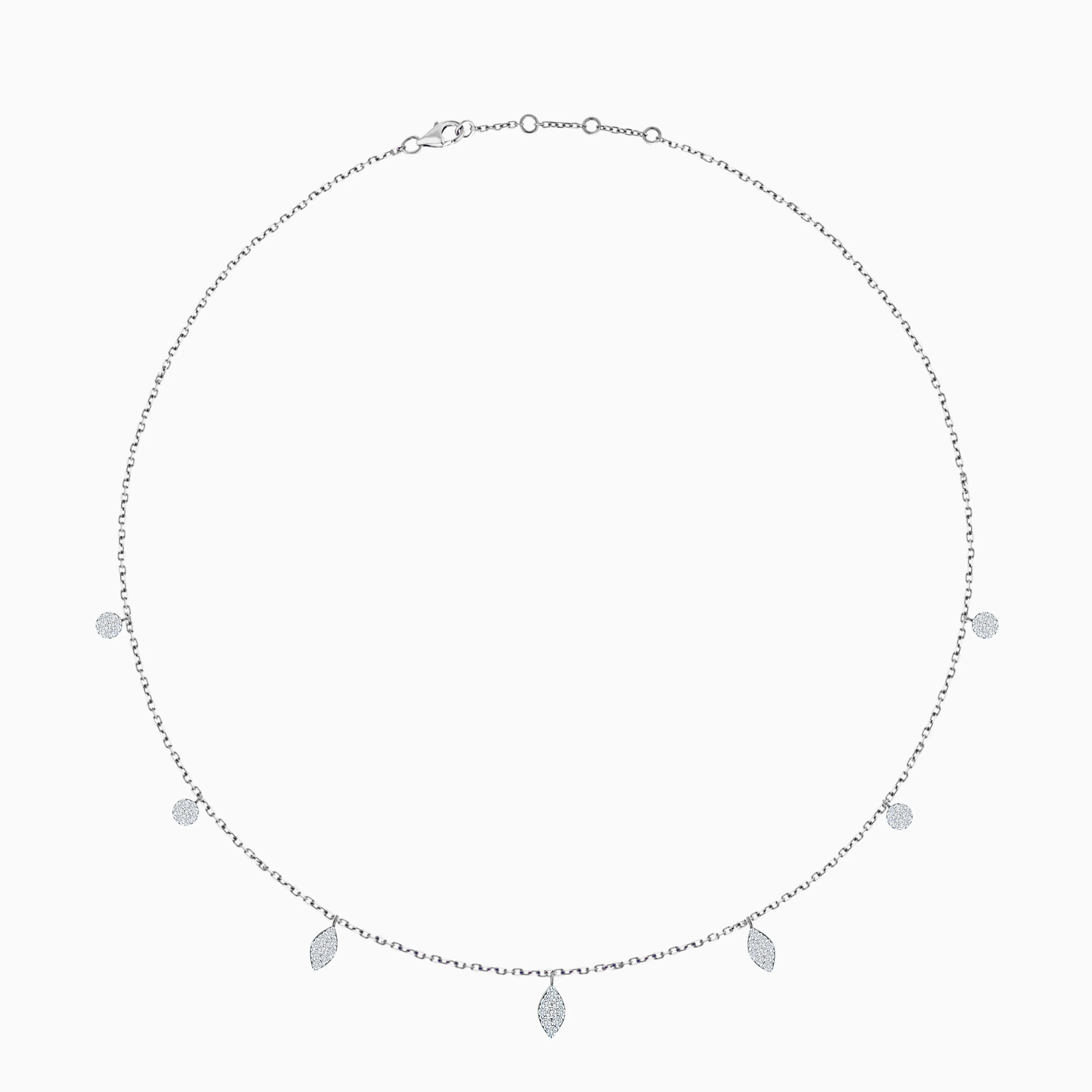Elegant 18K white Gold Diamond Choker - Trendy - Image 3