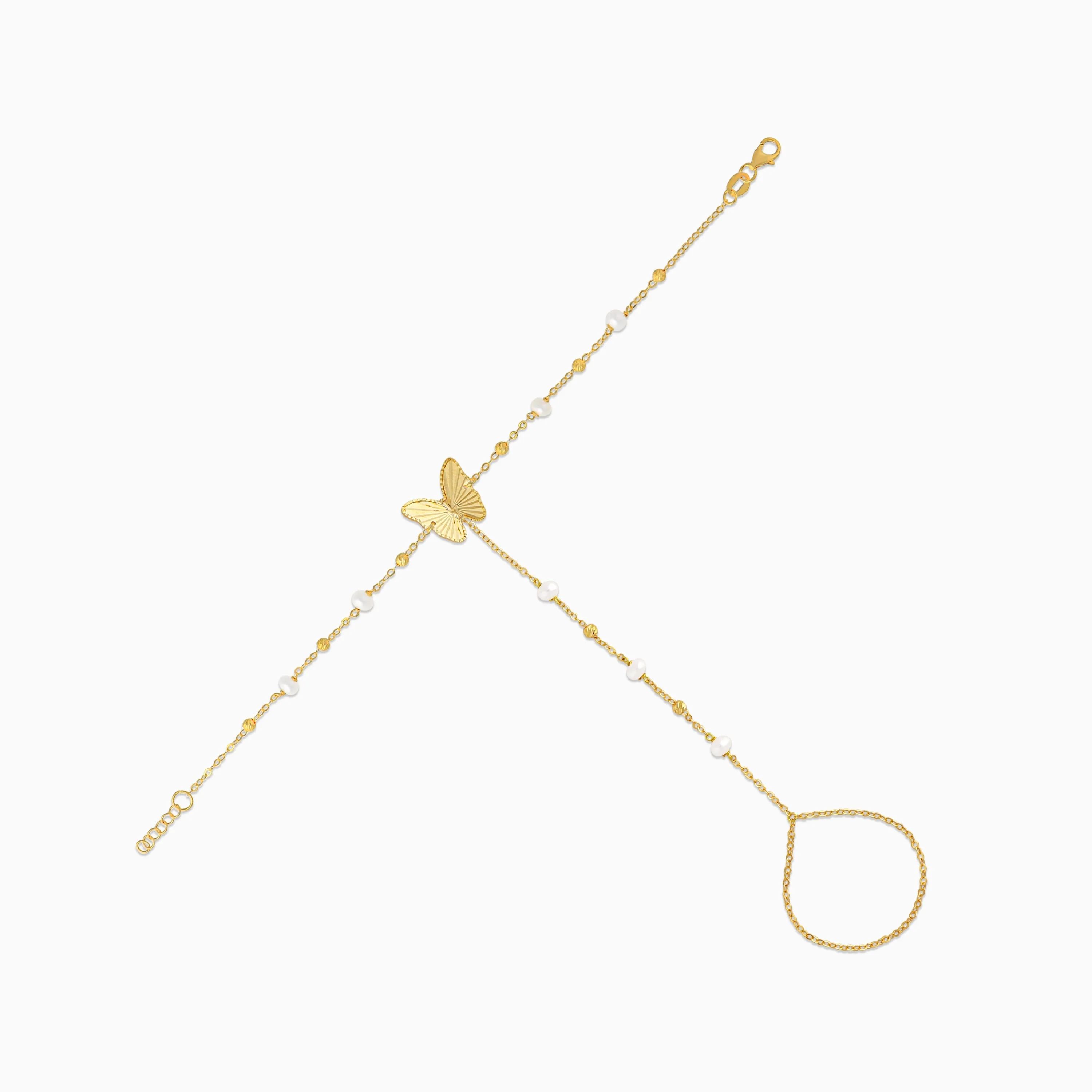 18K Yellow Gold Pearl Panja | Danah Collection - Image 3