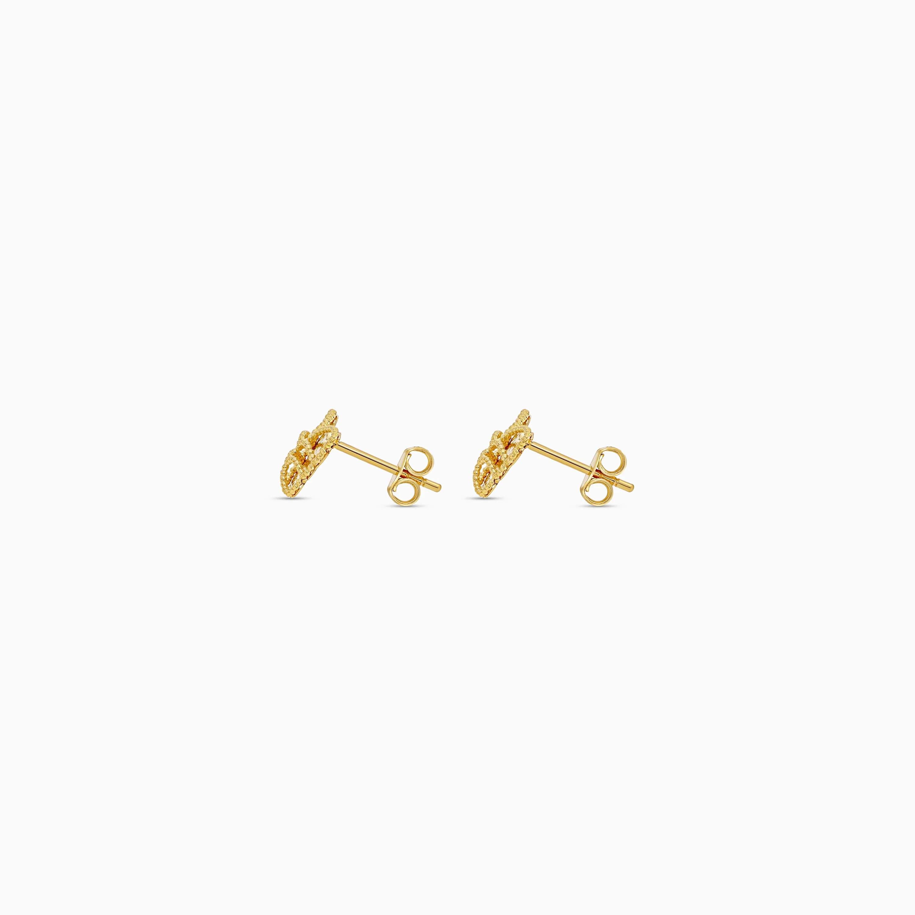 18k Yellow Gold Butterfly Earrings for Kids | Farfalla Gold Kids Collection - Image 3