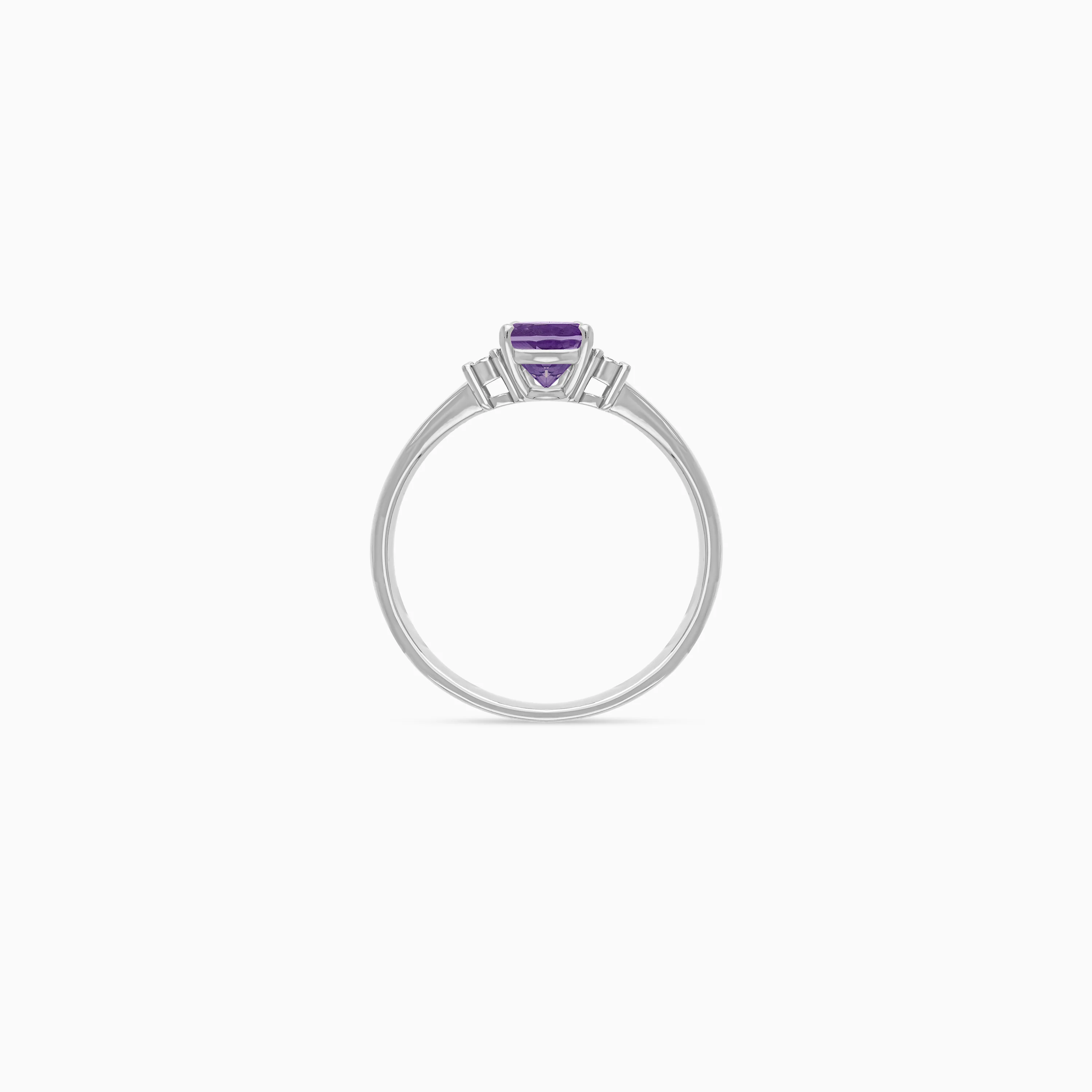 18K Gold Amethyst & Natural Diamonds Ring | Colour Classic - Image 10