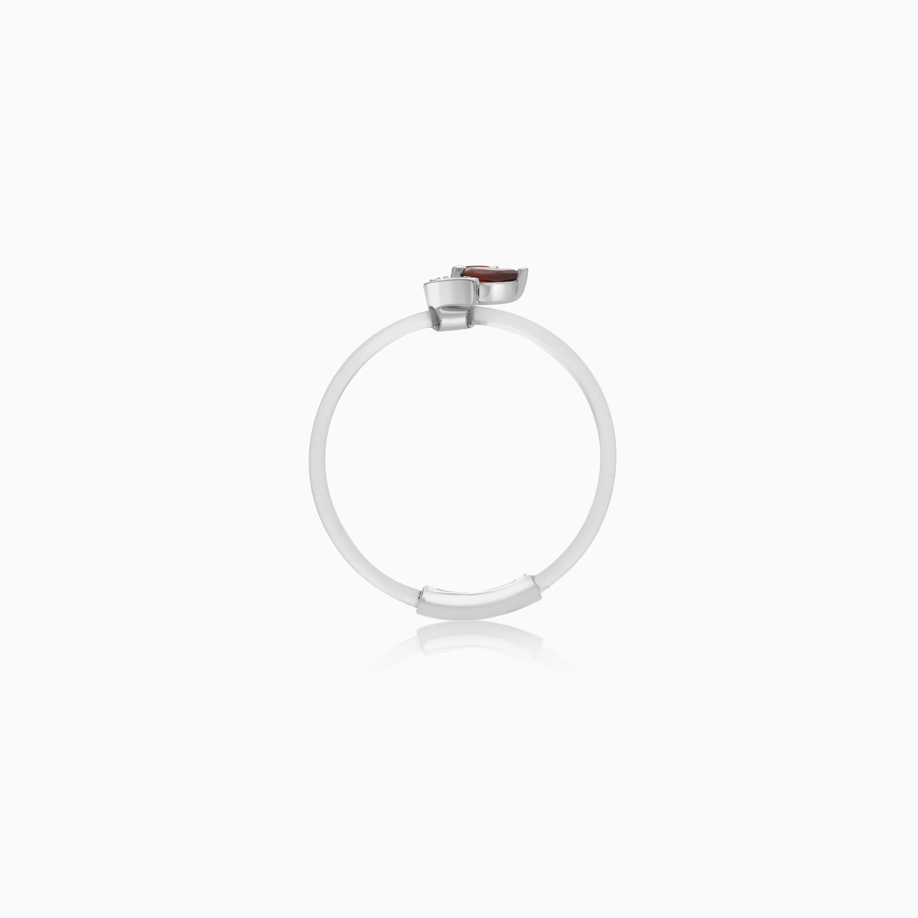 Floating Ring - Meem letter with Natural Diamonds and gemstones - Image 10