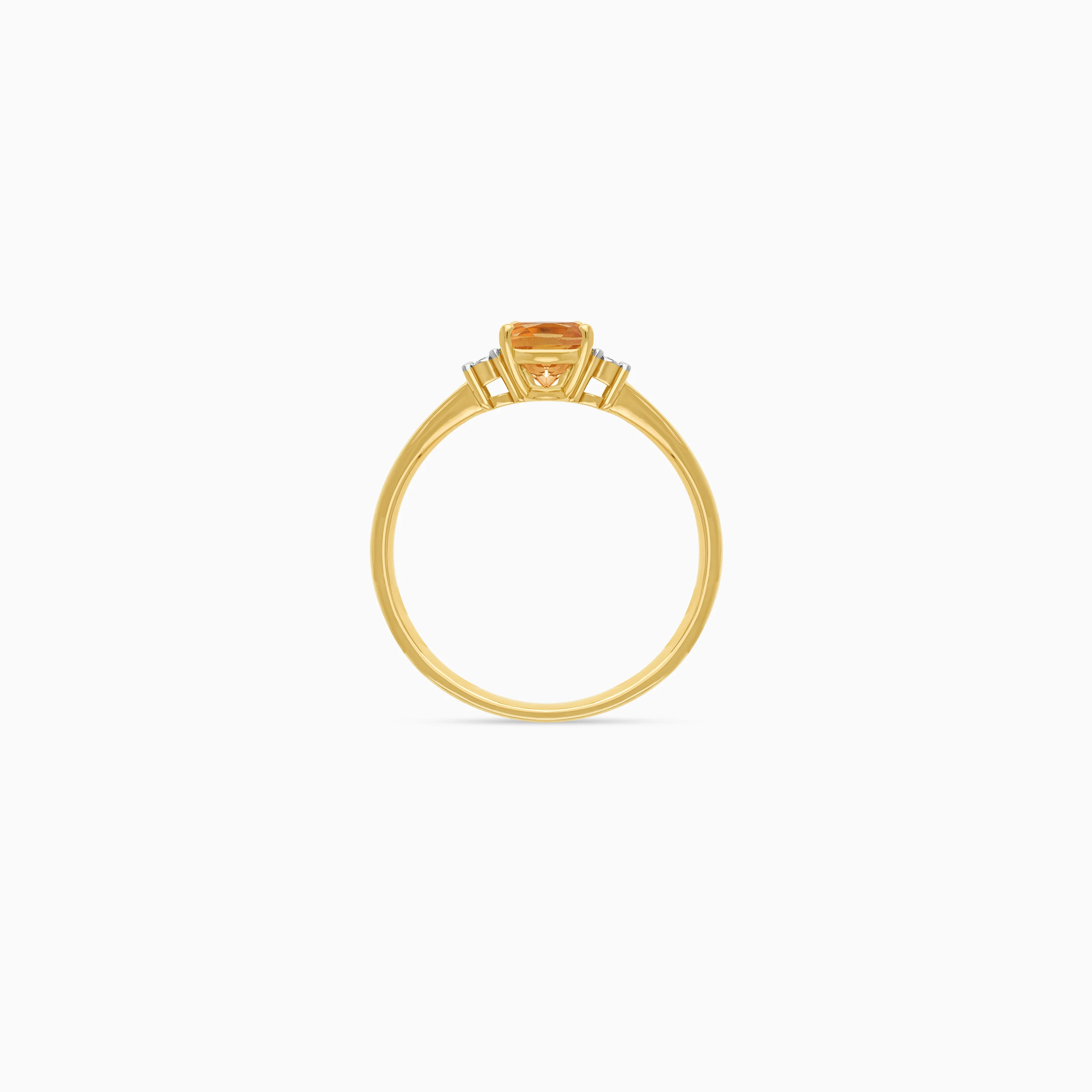 18k Citrine & Natural Diamond Gold Ring | Colour Classic - Image 8