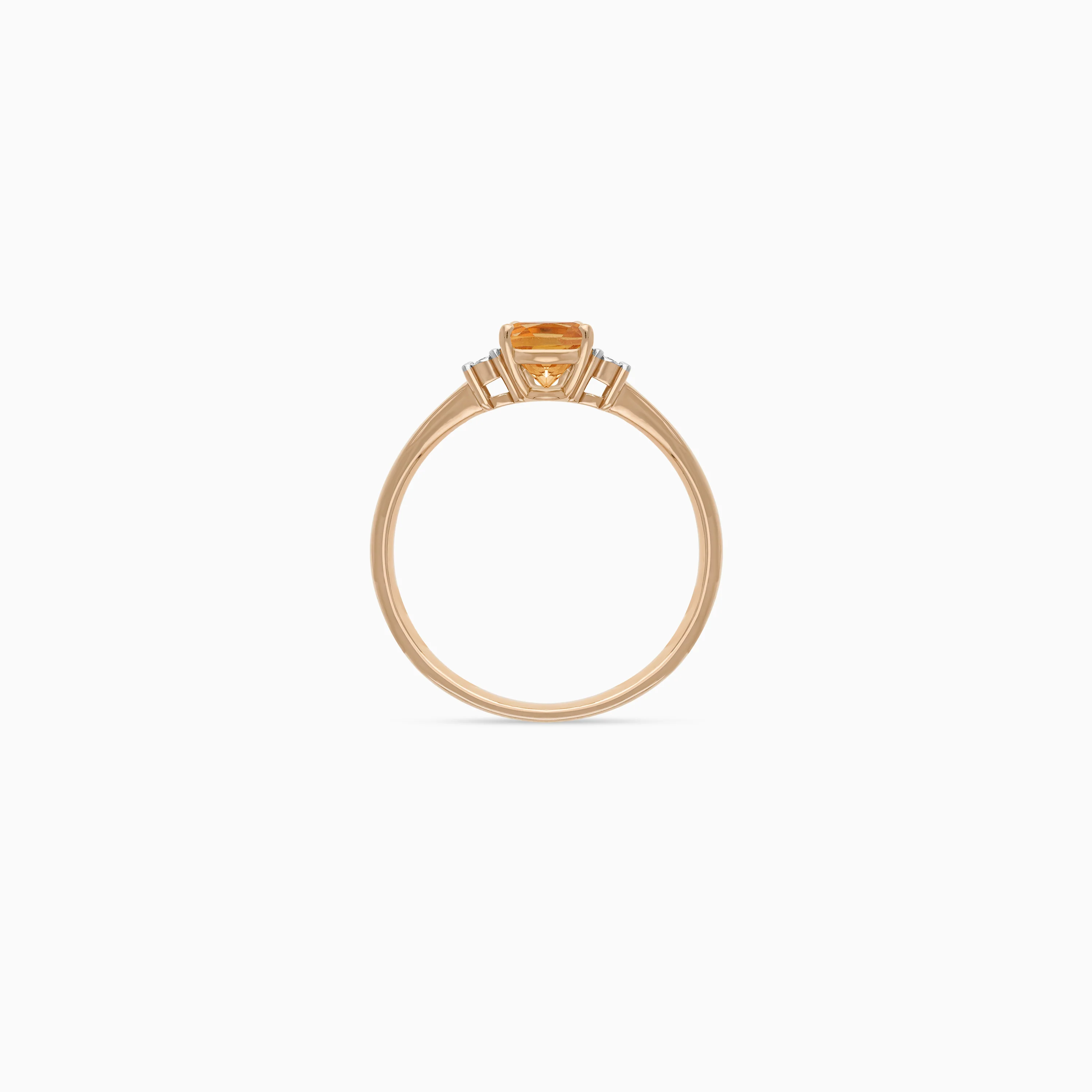 18k Citrine & Natural Diamond Gold Ring | Colour Classic - Image 9