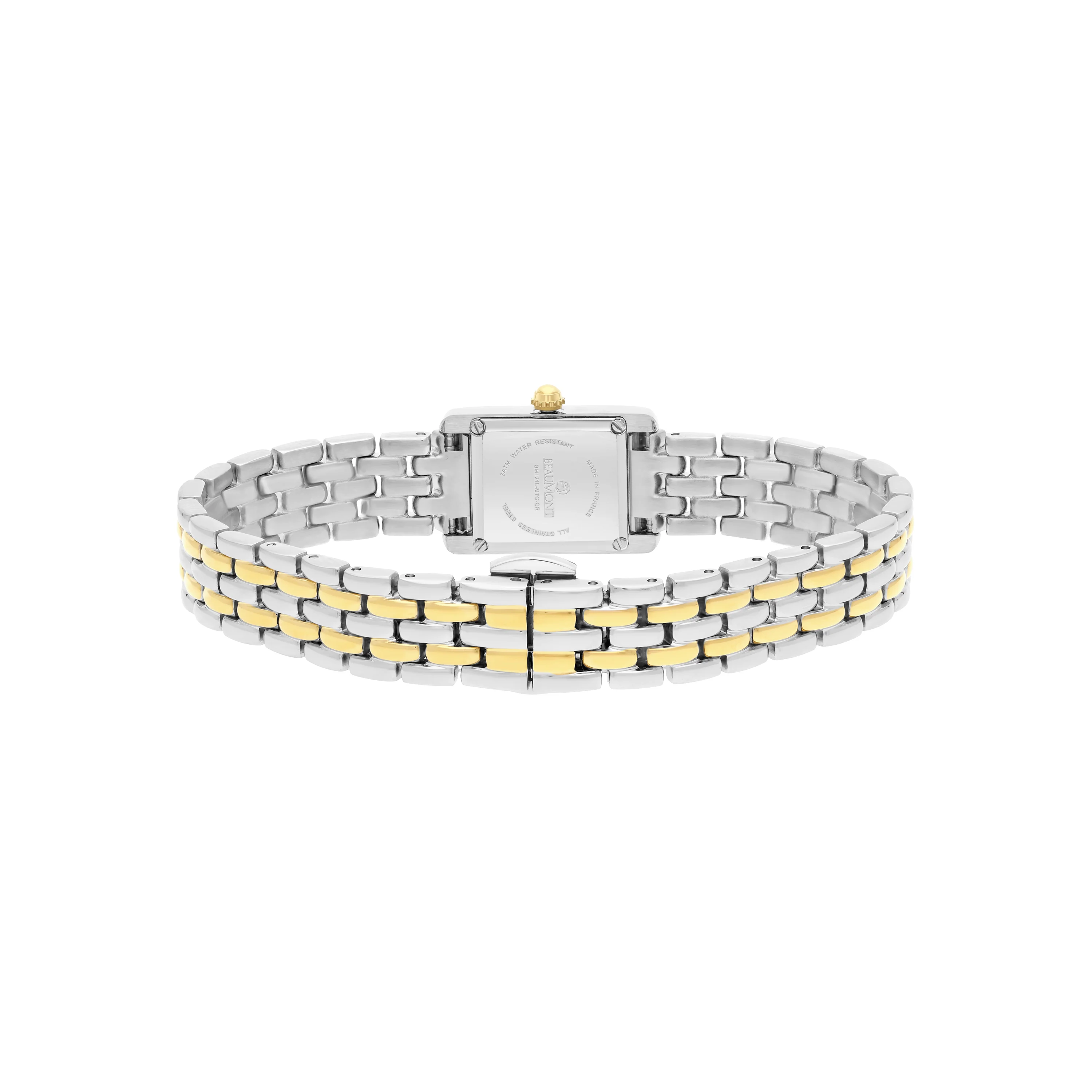 Green Rectangle Quartz Beaumont Ladies Watch - Image 3