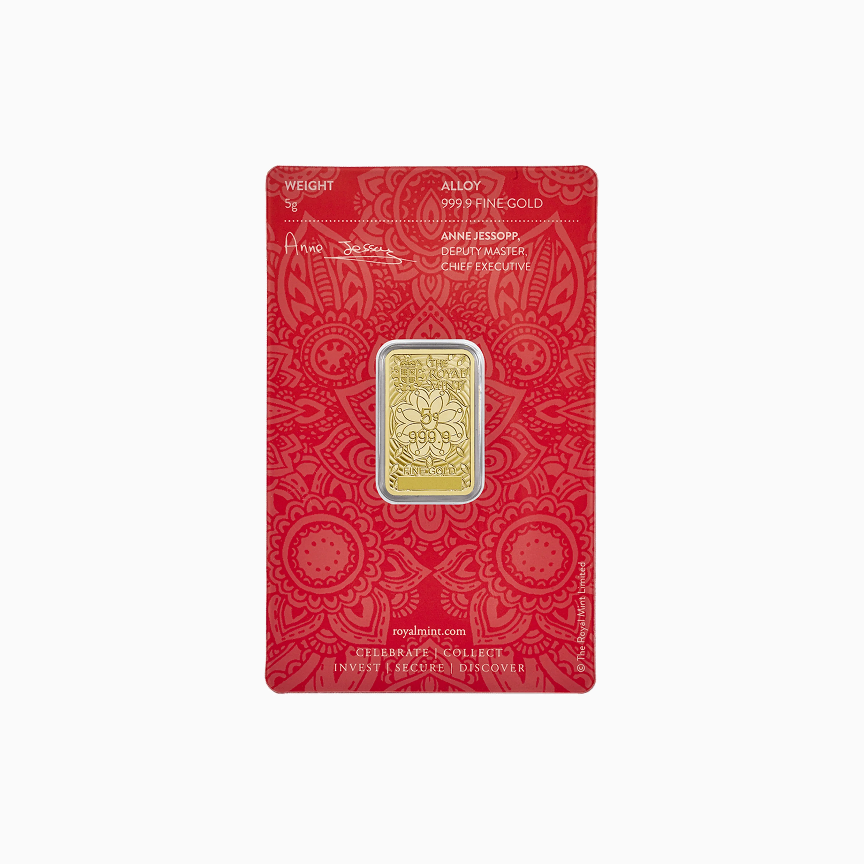 Lakshmi 5g Gold Bullion Minted Bar - Image 4