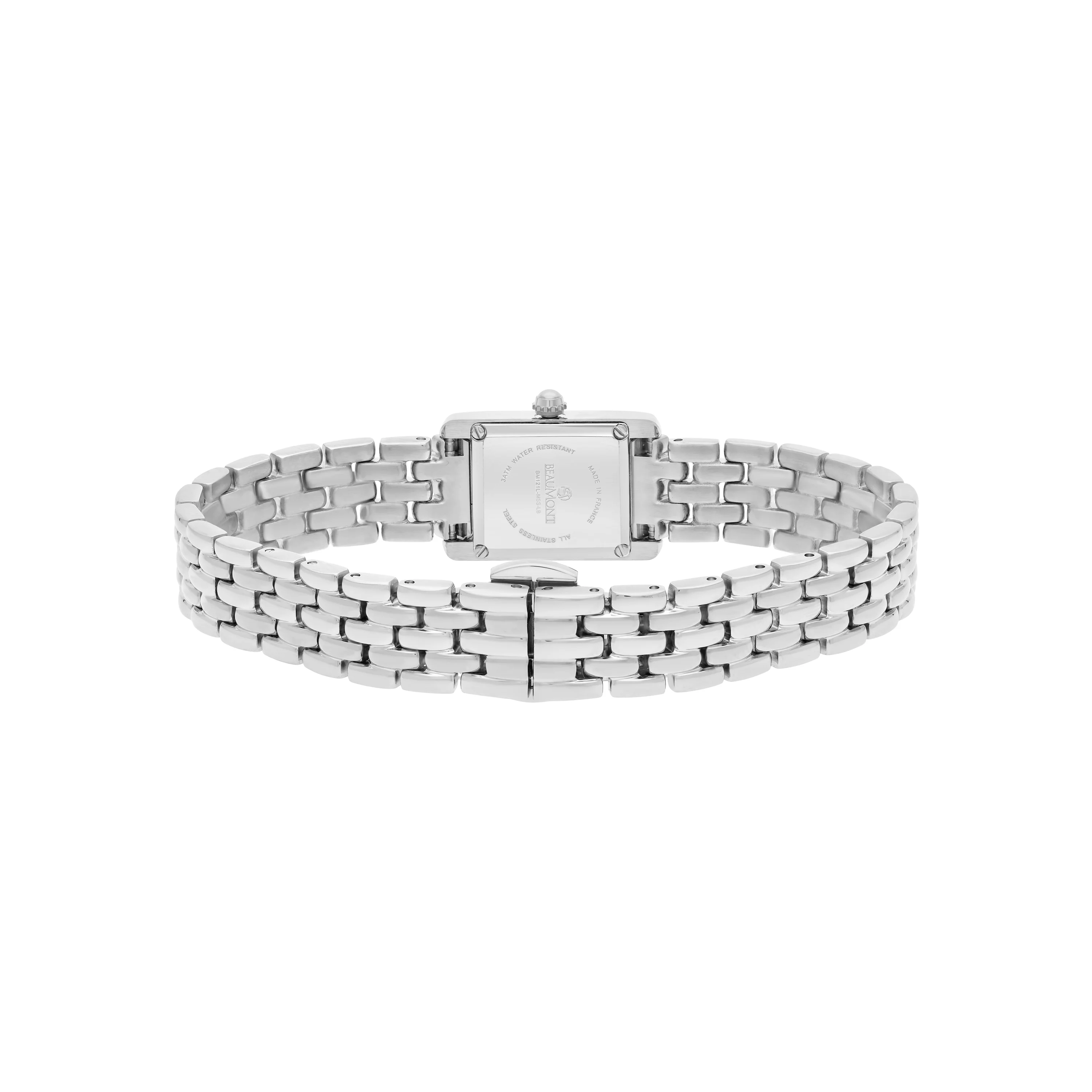 Light Green Rectangle Quartz Beaumont Ladies Watch - Image 3