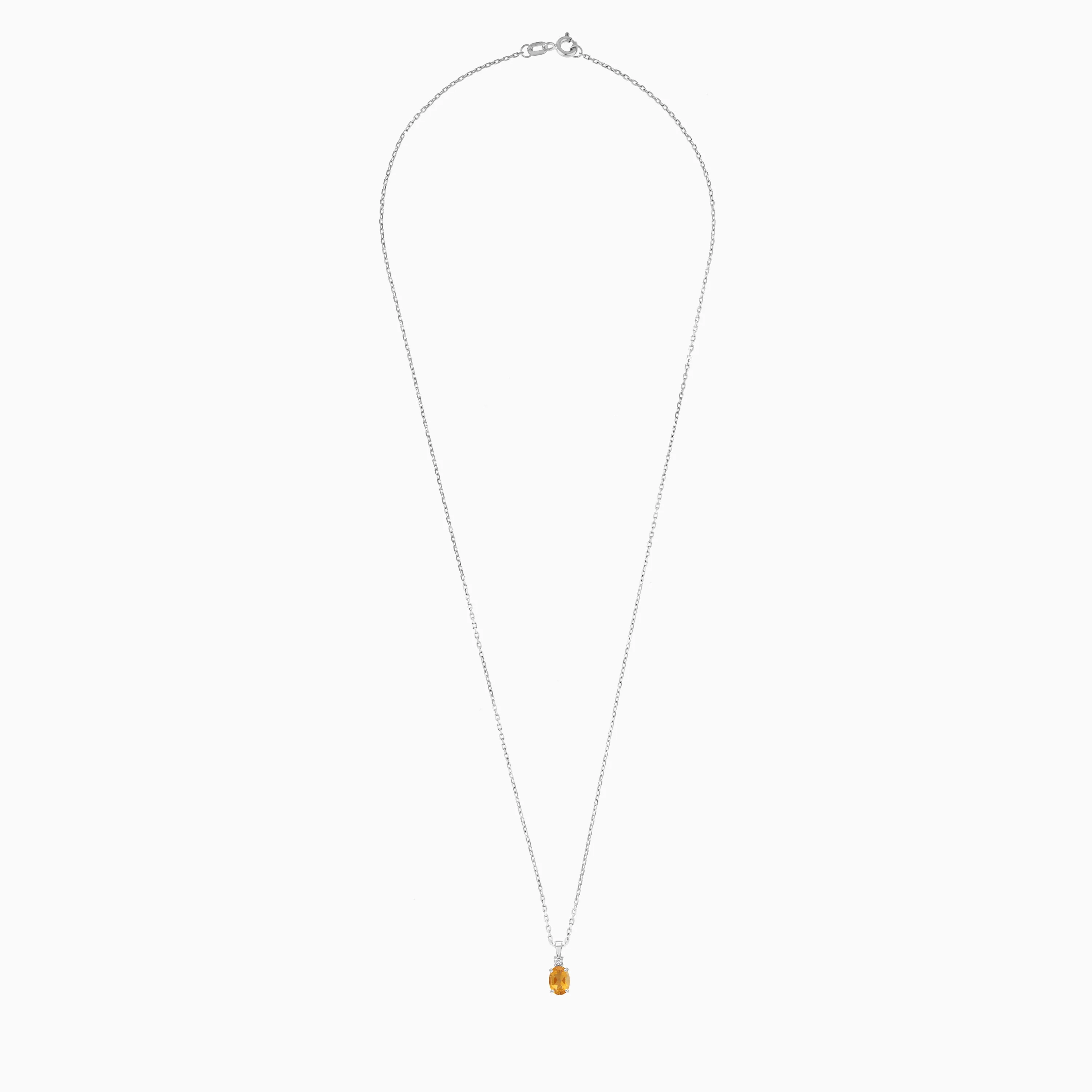 18k Gold Citrine & Natural Diamonds Necklace | Colour Classic - Image 3