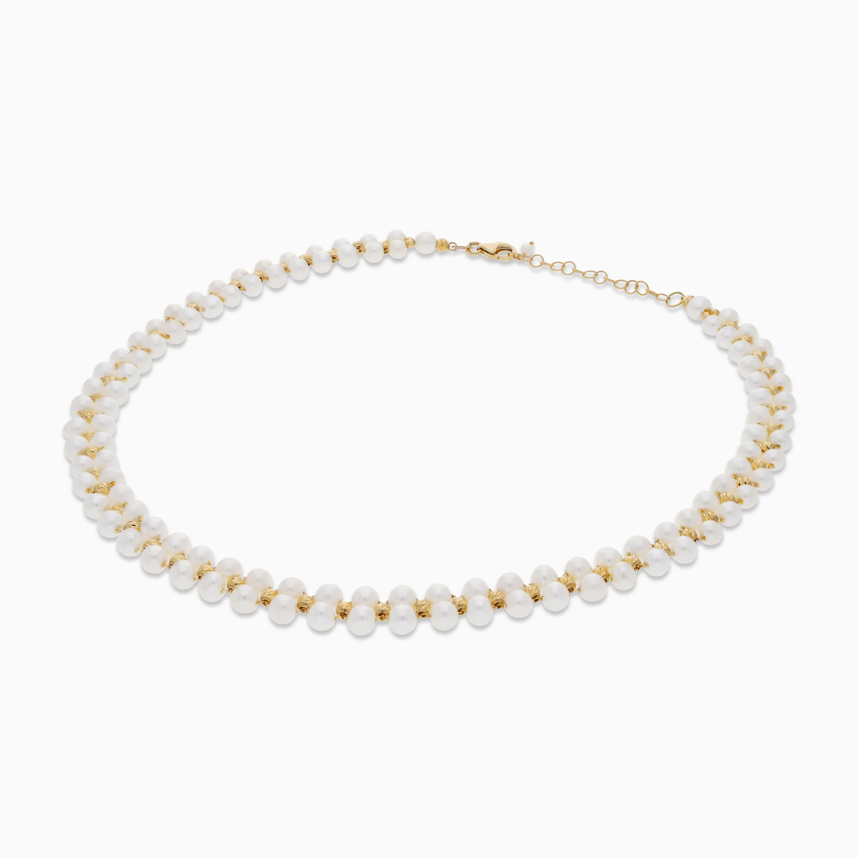 18k Yellow Gold Choker with Pearls | Danah Collection - Image 3