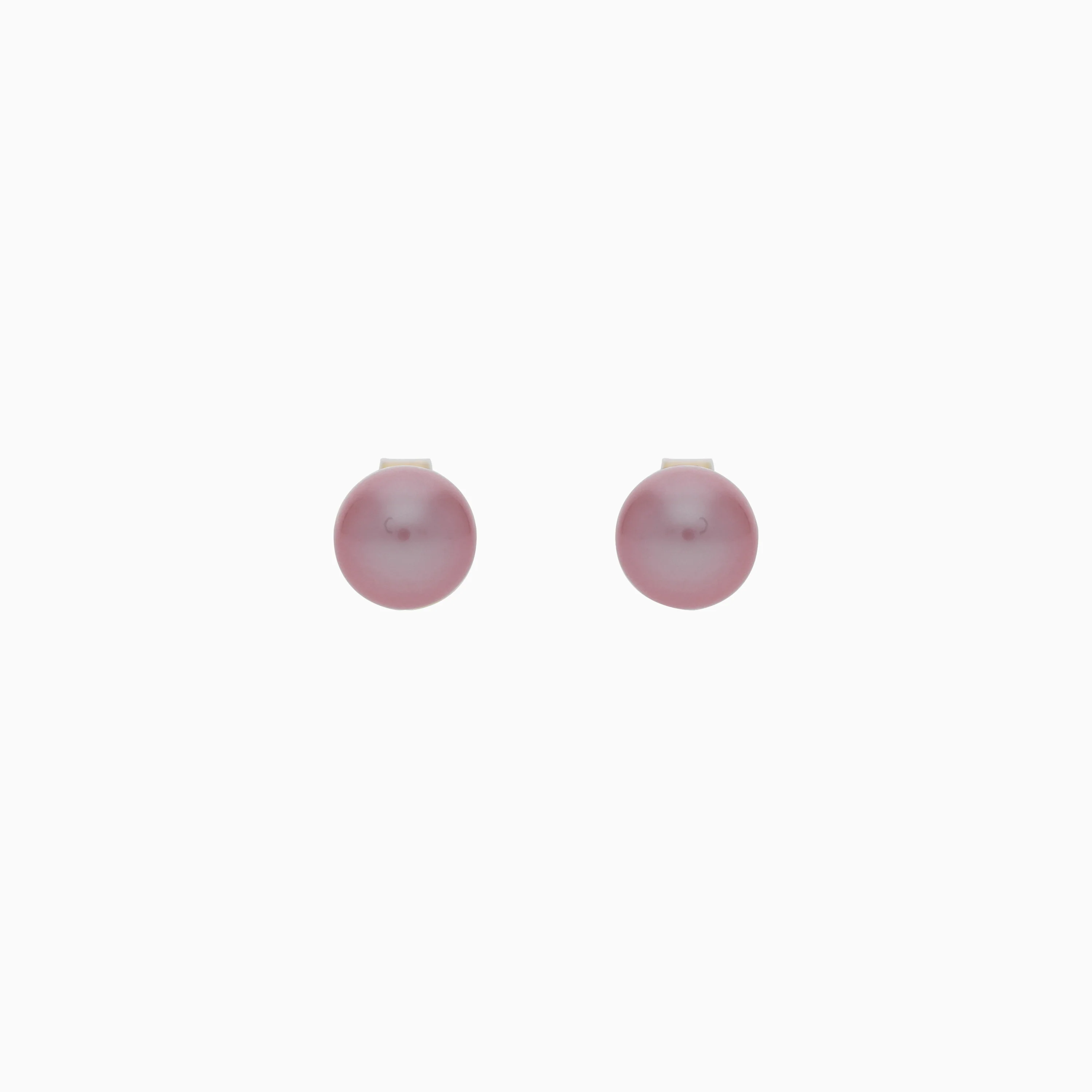 18K Yellow Gold Earrings with Lavender Pearl | Danah Collection - Image 3