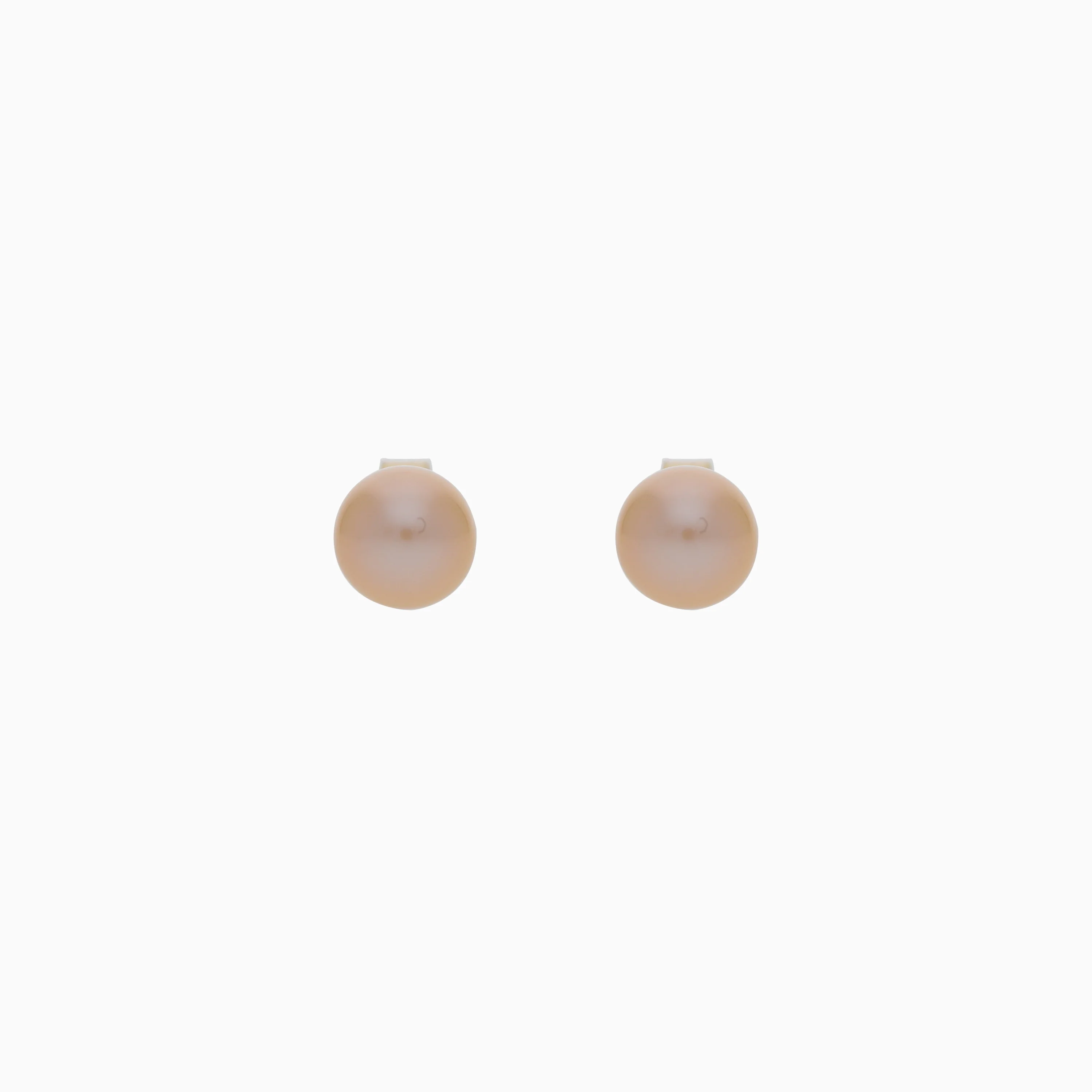 18K YELLOW GOLD EARRINGS WITH PINK PEARL - Image 3